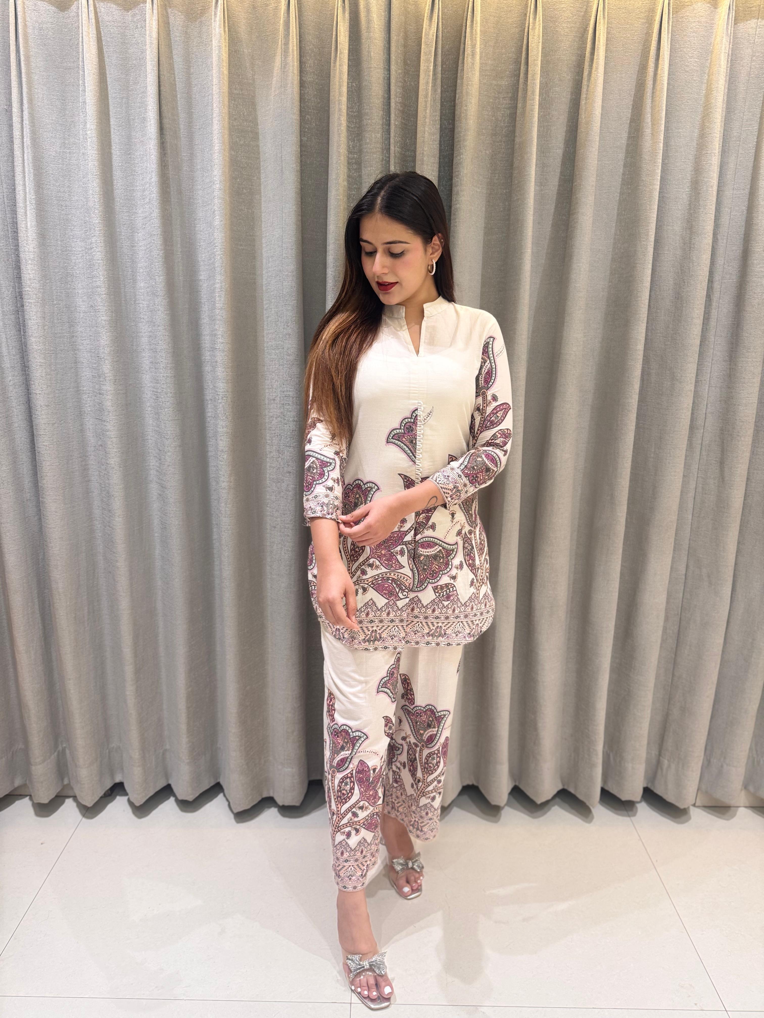Hardik Artsy Printed Cotton Co-ord set - Image 8