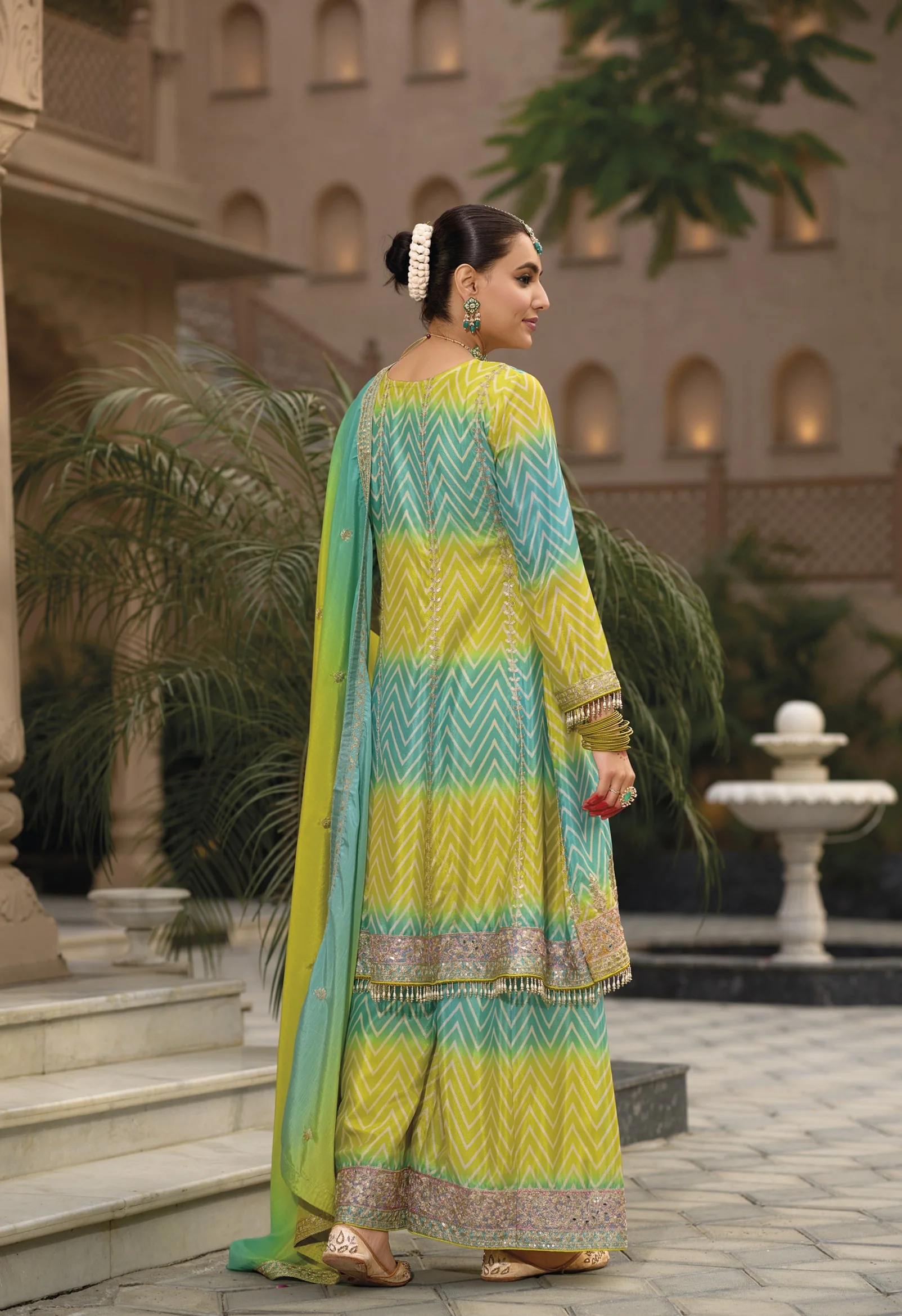 Neeru Fern Full Heavy Work Premium Suit Set - Image 3