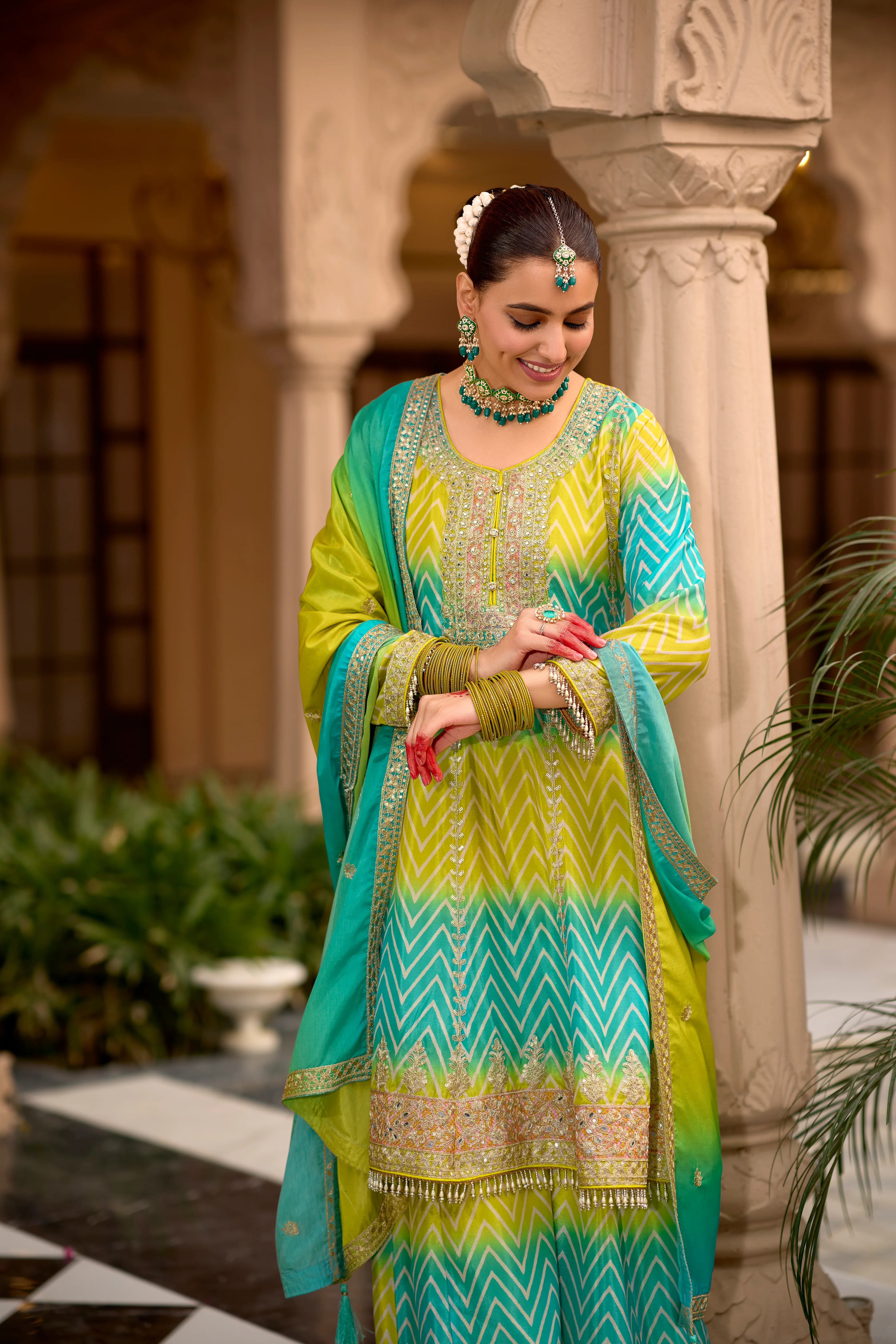 Neeru Fern Full Heavy Work Premium Suit Set - Image 6