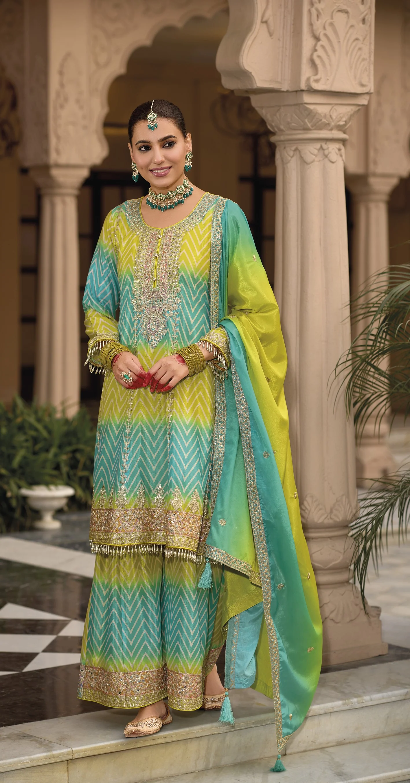 Neeru Fern Full Heavy Work Premium Suit Set - Image 7