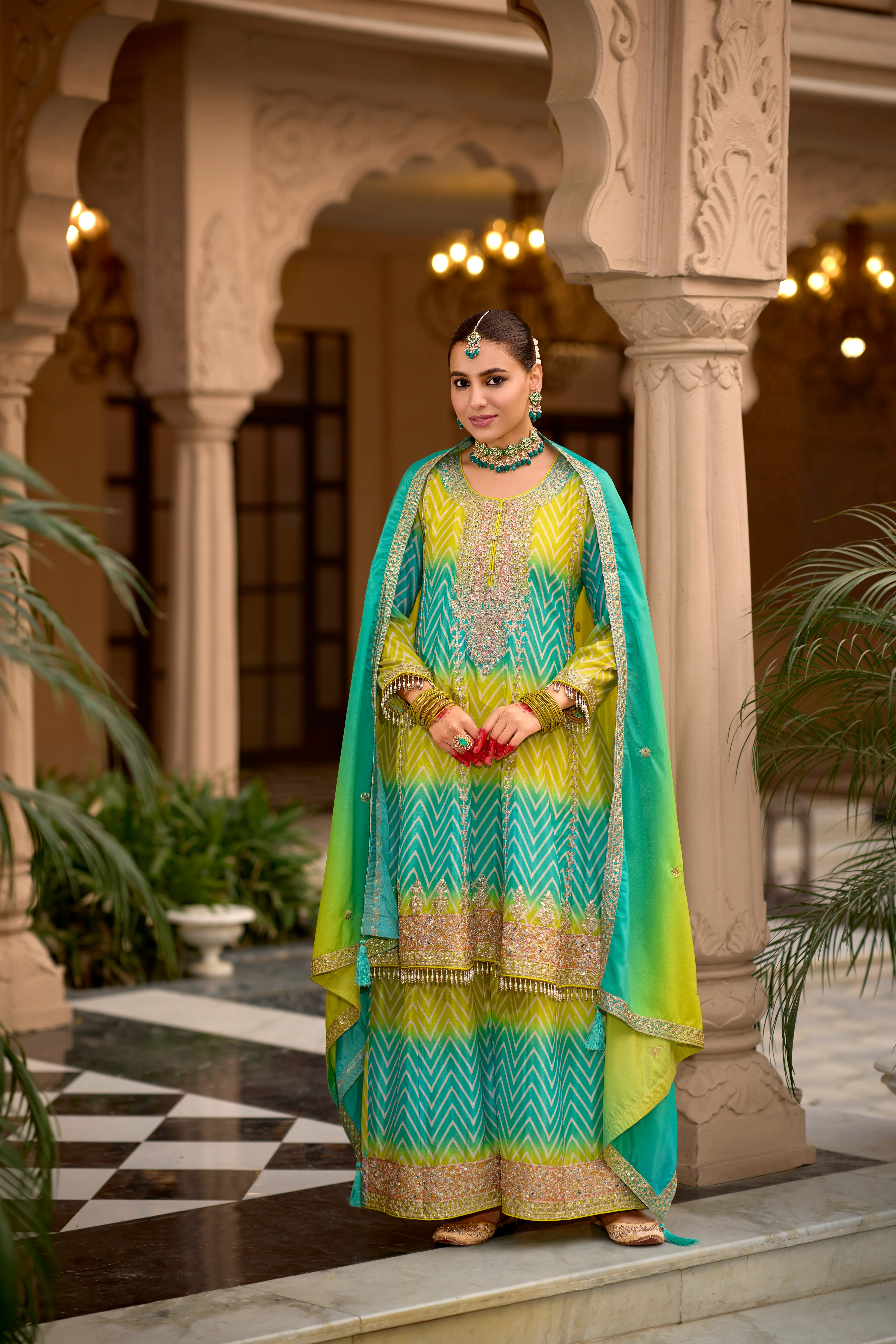 Neeru Fern Full Heavy Work Premium Suit Set - Image 8