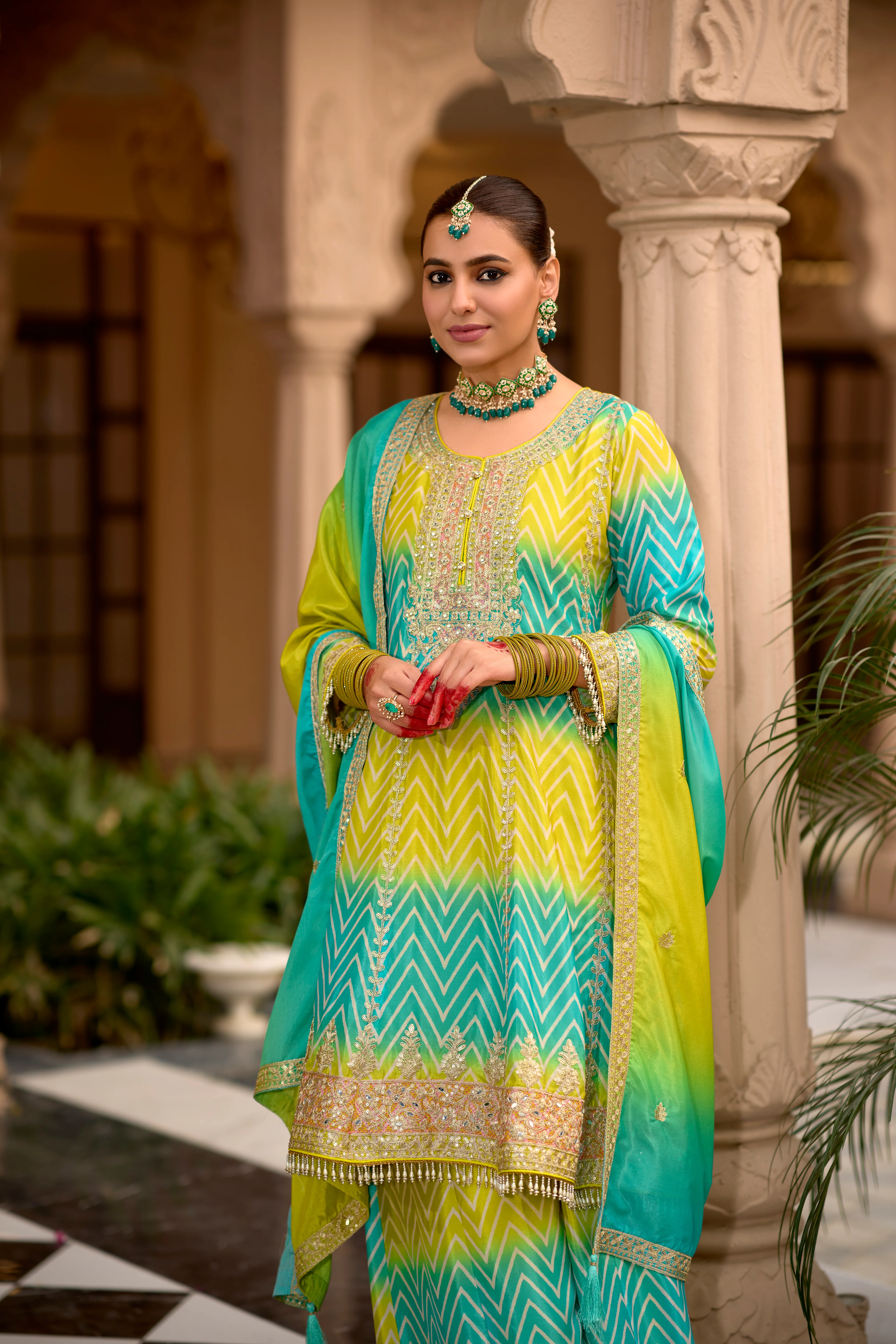 Neeru Fern Full Heavy Work Premium Suit Set - Image 9