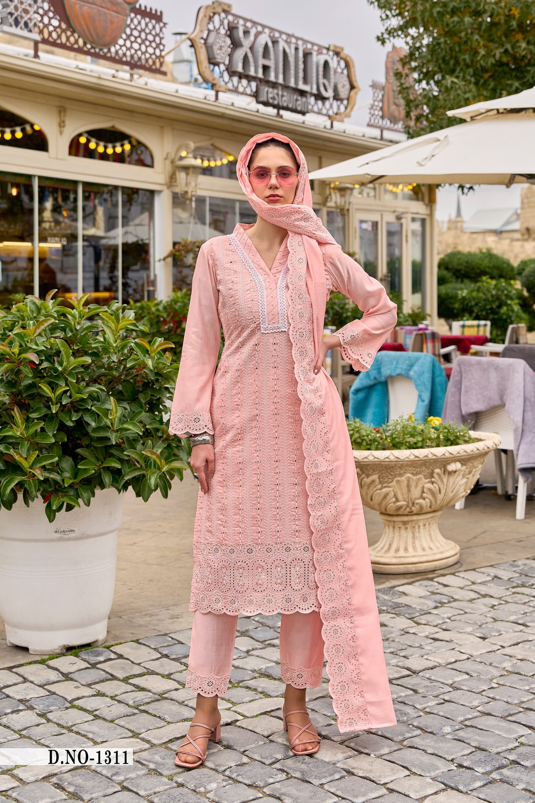 Ayat Blossom Full Embroidery Premium Lawn Suit Set - Image 5
