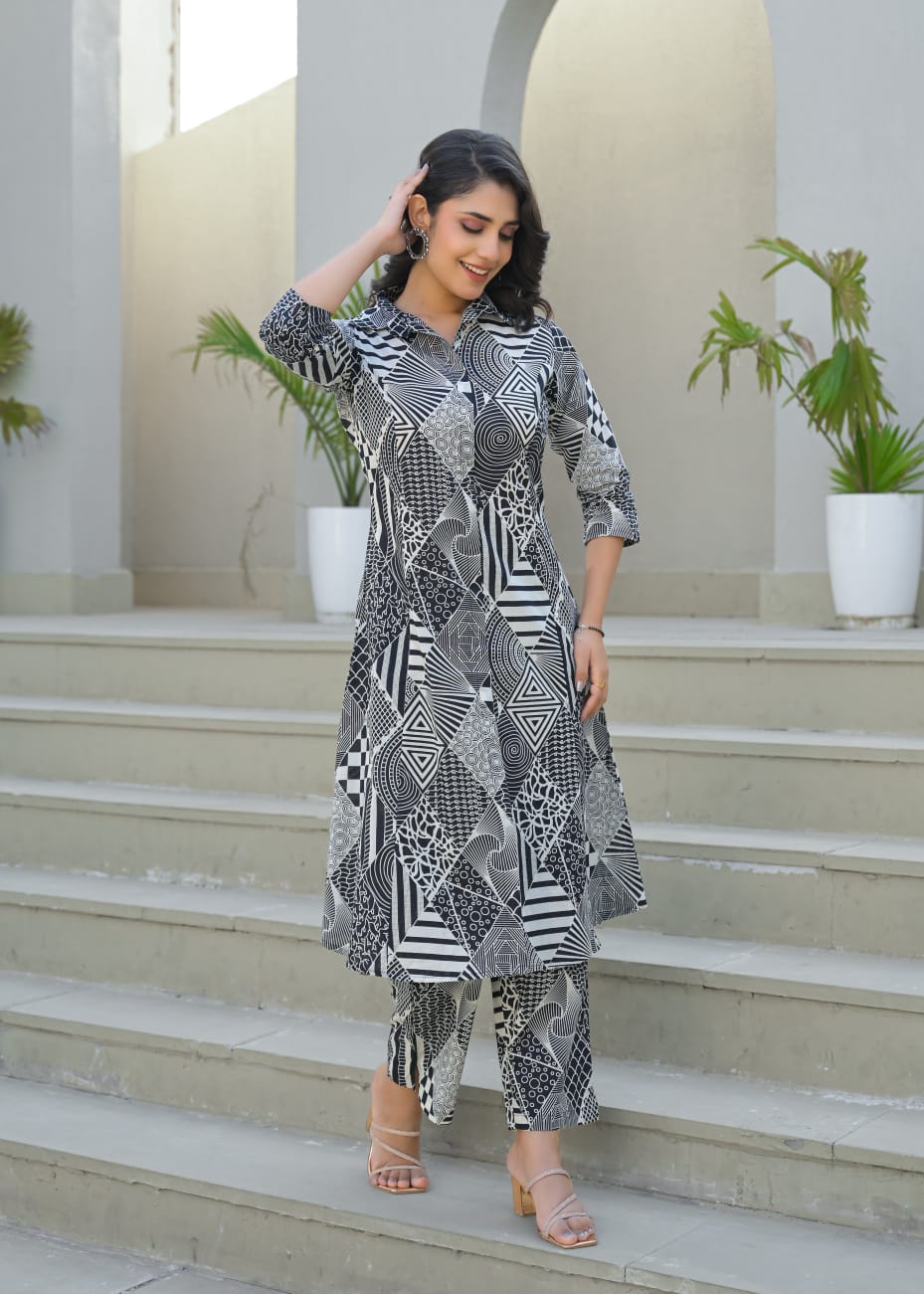 Parnashree Onyx Cotton Co-ord Set - Image 6