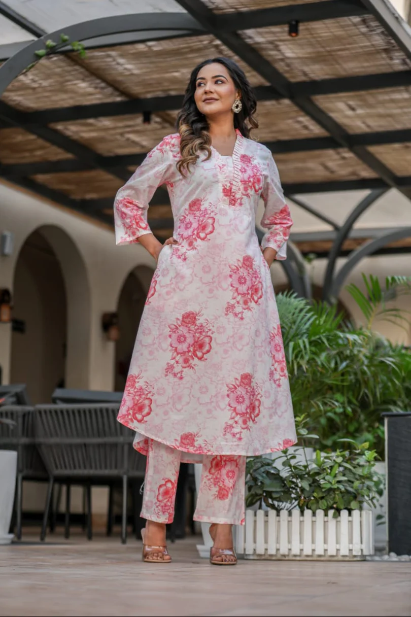 Vanya Rose Cotton Co-ord Set - Image 4