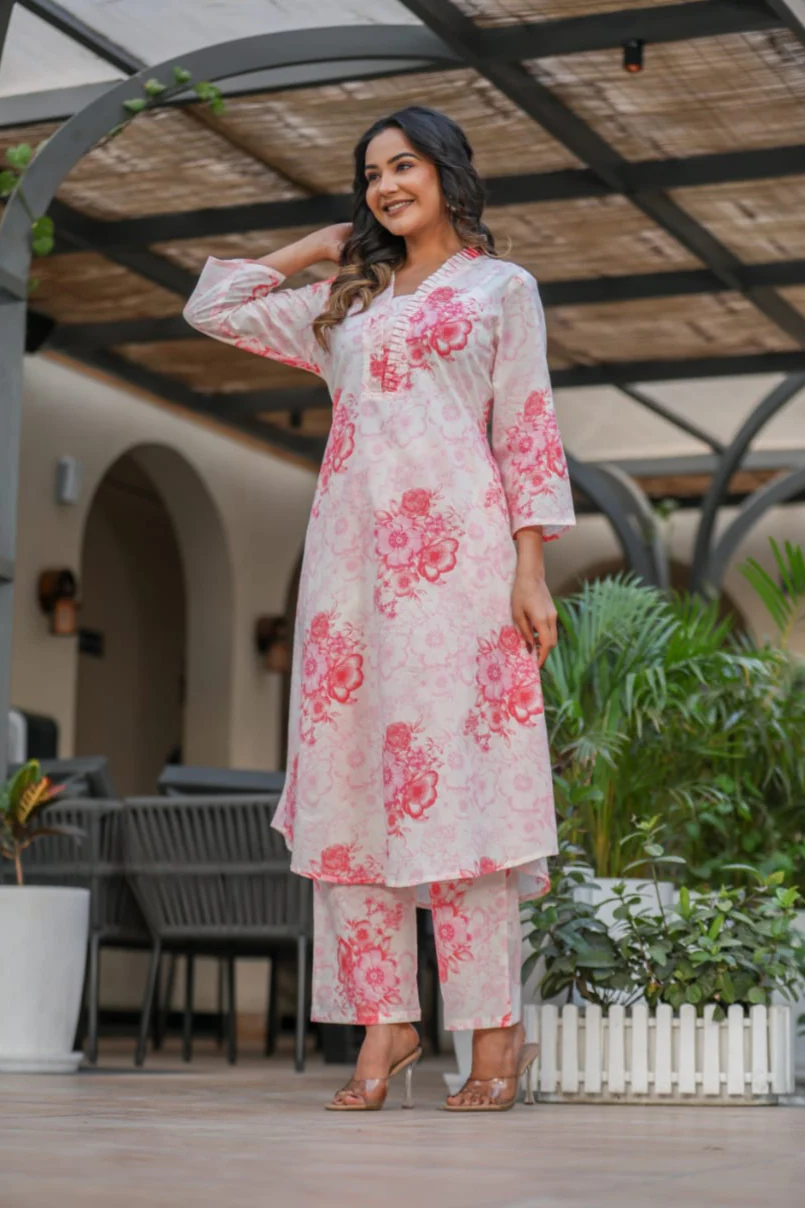 Vanya Rose Cotton Co-ord Set - Image 6