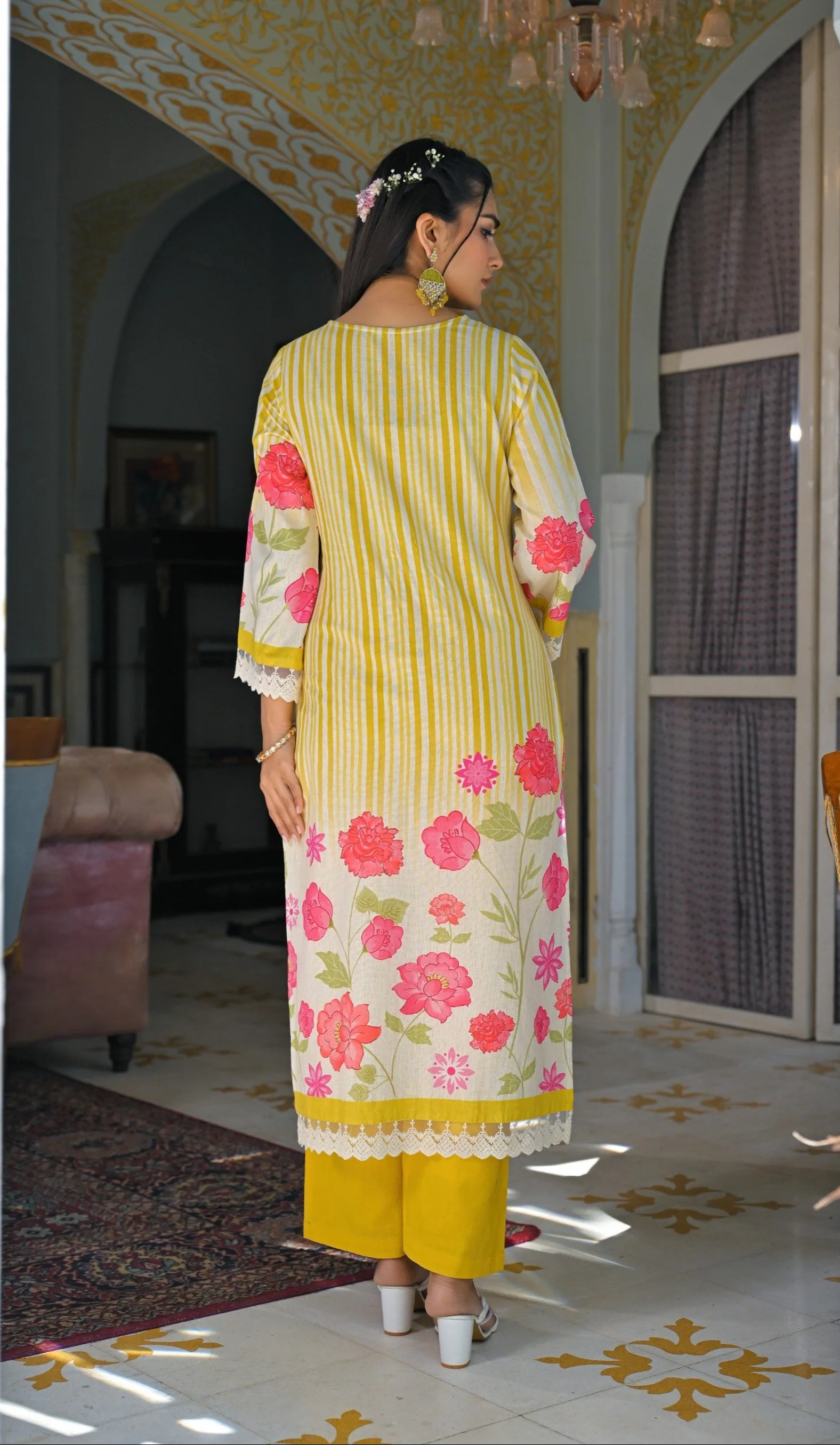 Punita Amber Cotton Suit Set - Image 3
