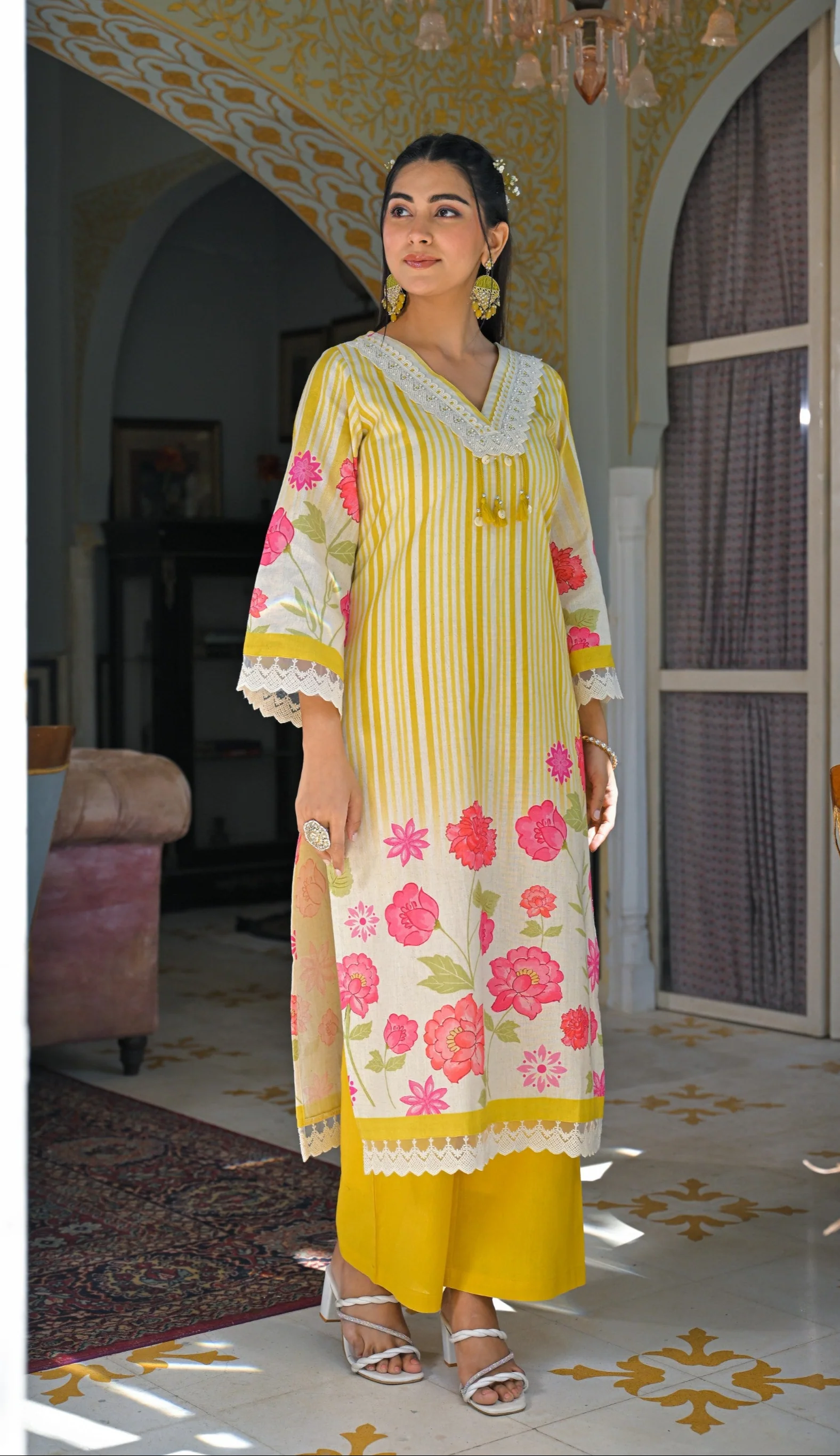 Punita Amber Cotton Suit Set - Image 6