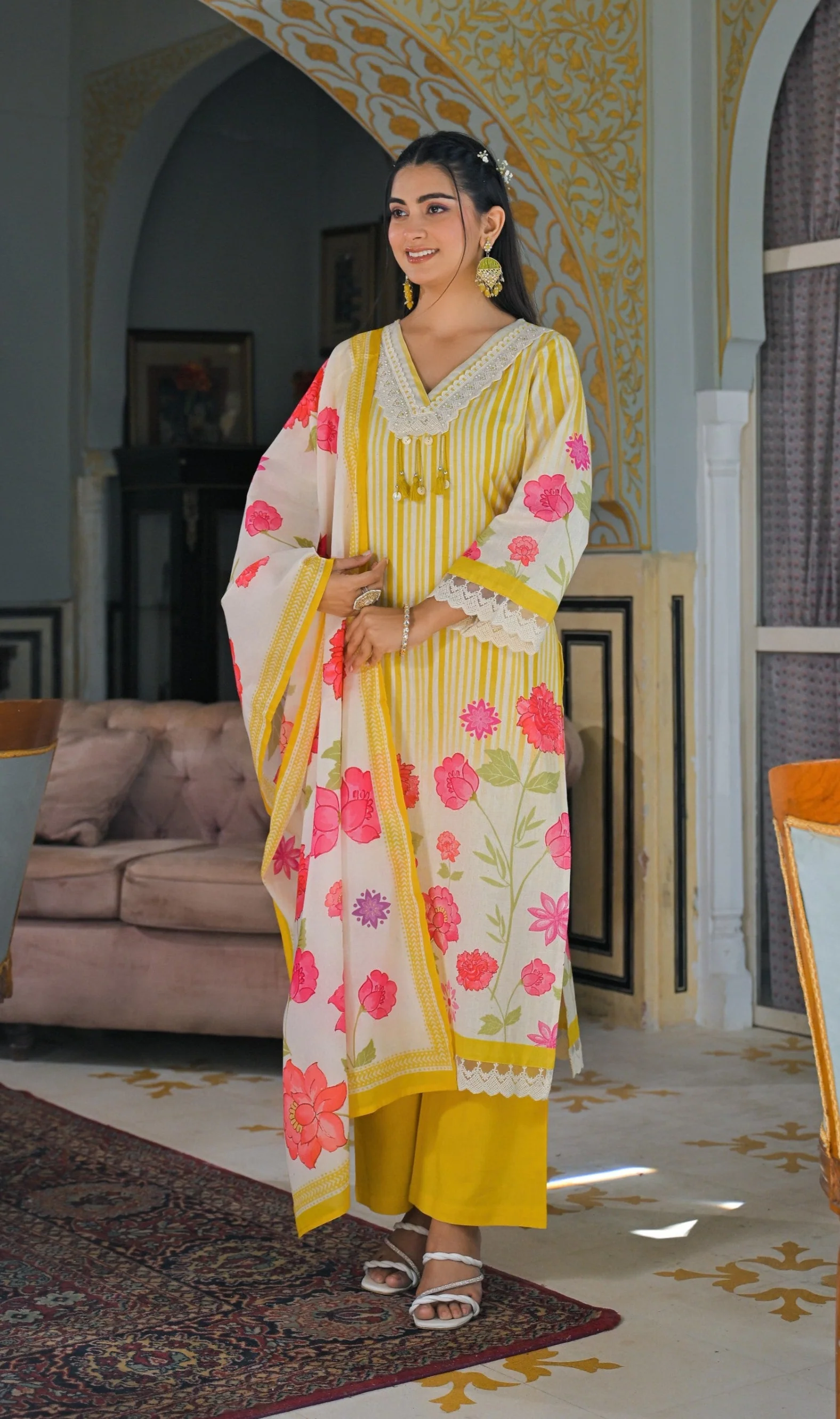 Punita Amber Cotton Suit Set - Image 7