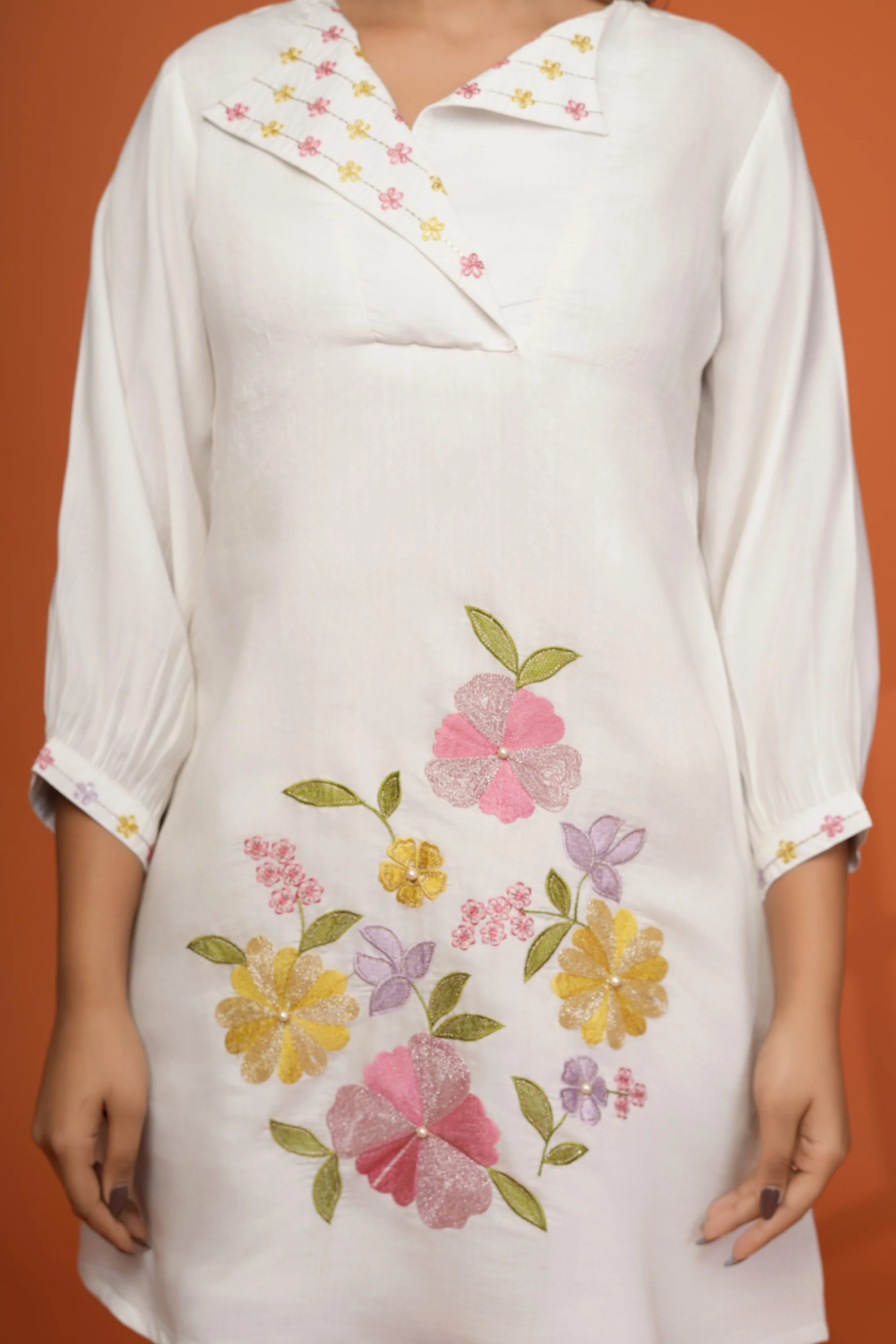 Darika Vanilla Embroidery Co-ord Set - Image 7