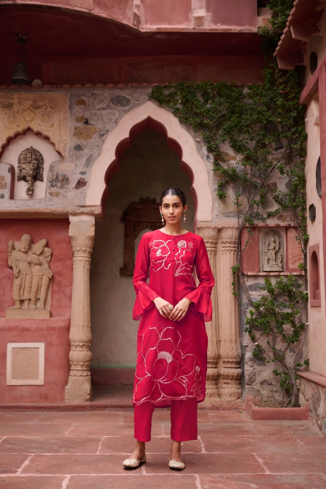 Sangini Cameo applique work suit set - Image 5