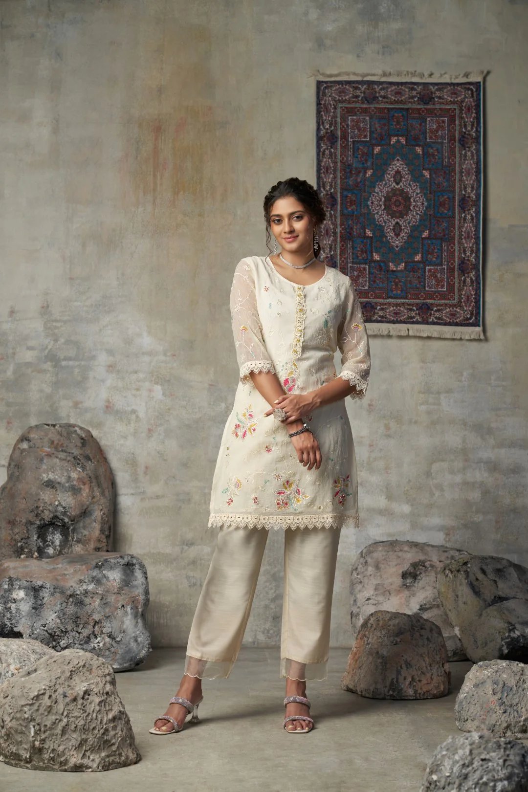 Anumeha daisy full work co-ord set - Image 10