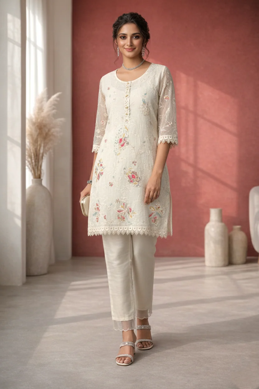 Anumeha daisy full work co-ord set - Image 2