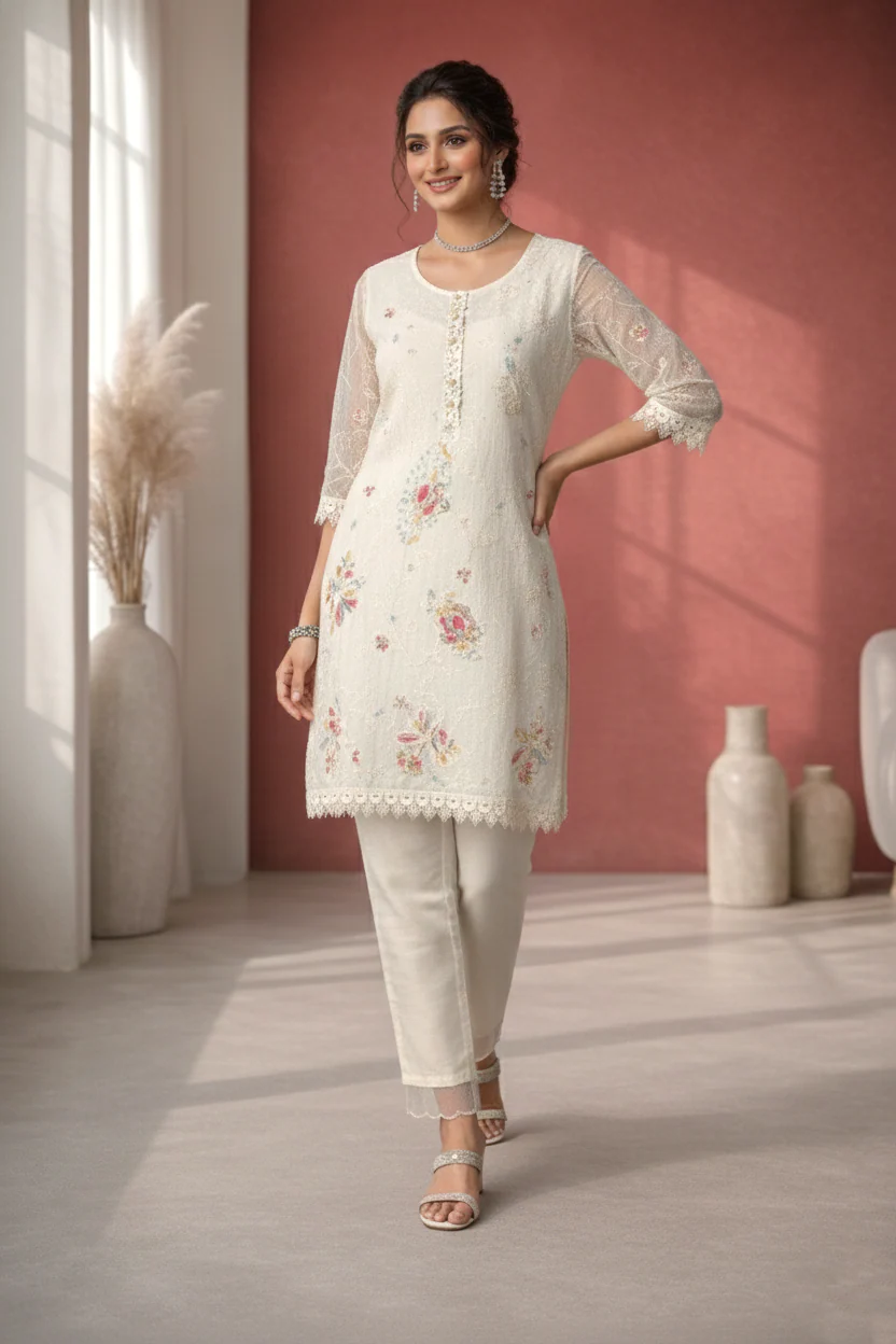 Anumeha daisy full work co-ord set - Image 3