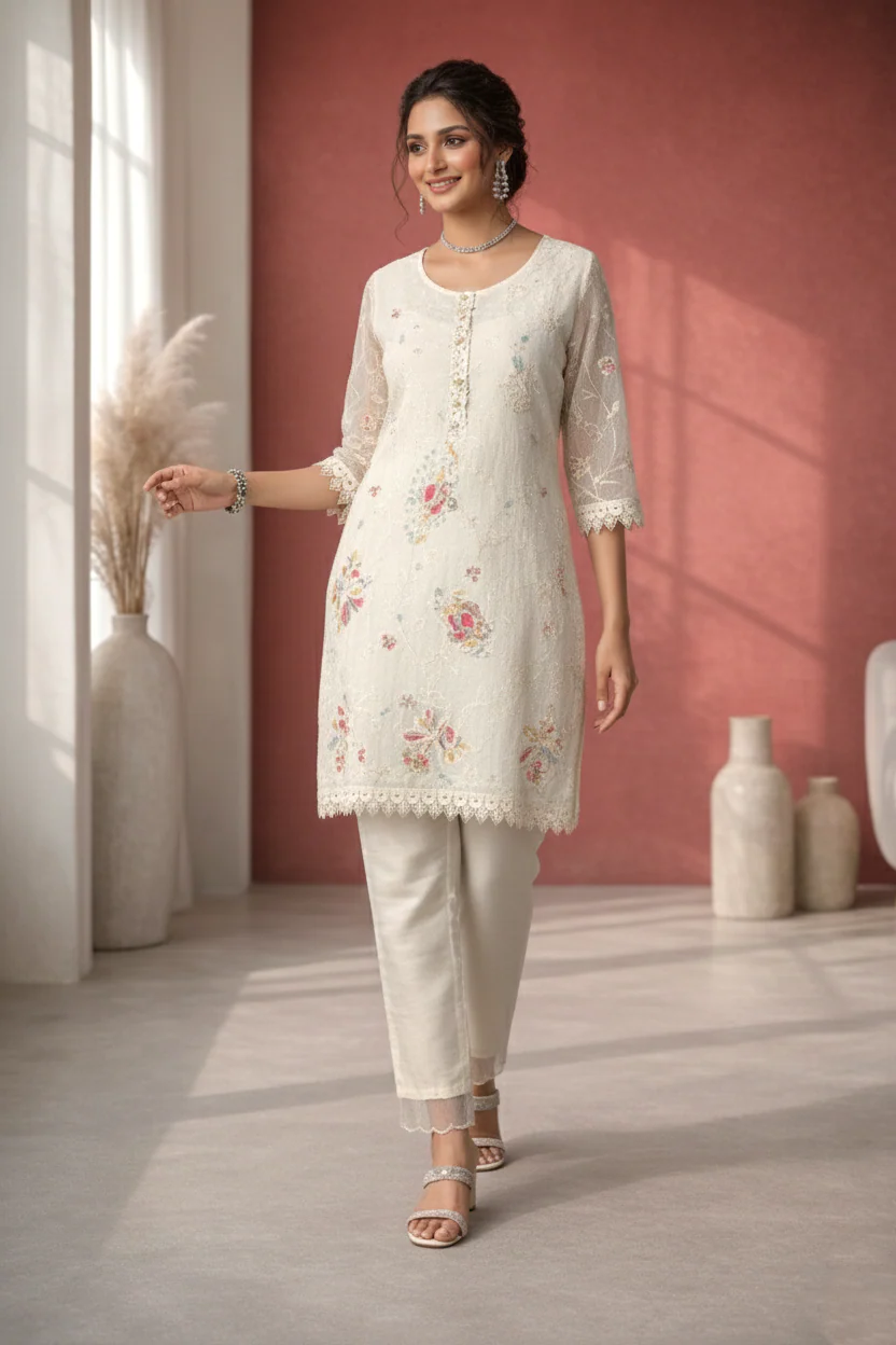 Anumeha daisy full work co-ord set - Image 4