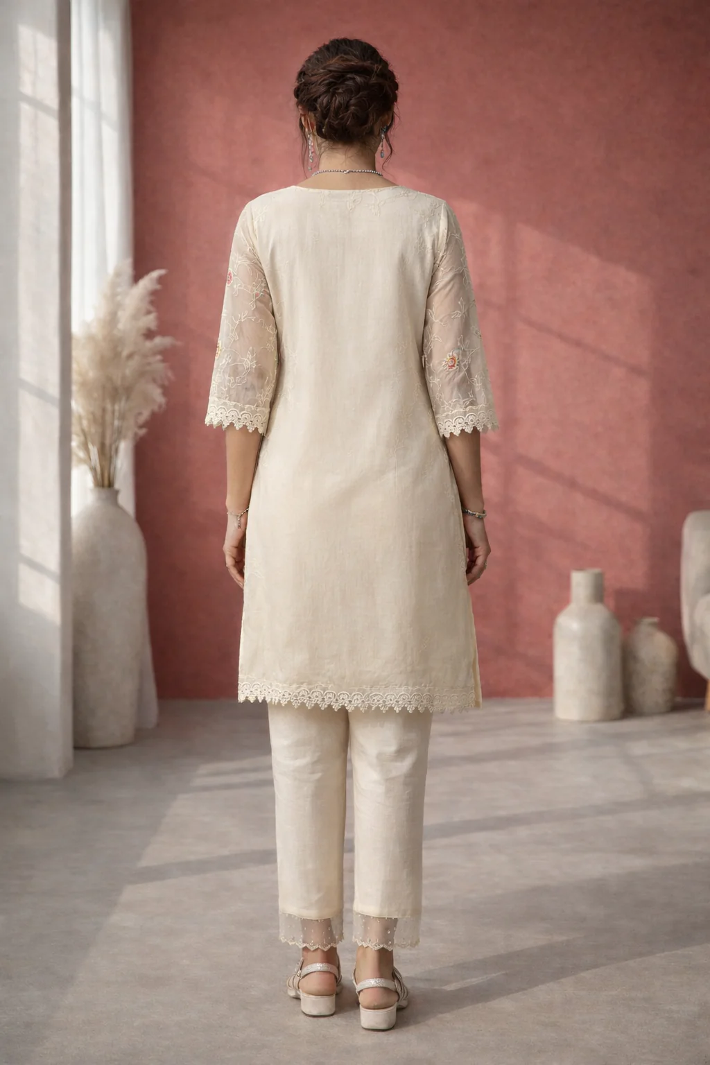 Anumeha daisy full work co-ord set - Image 7
