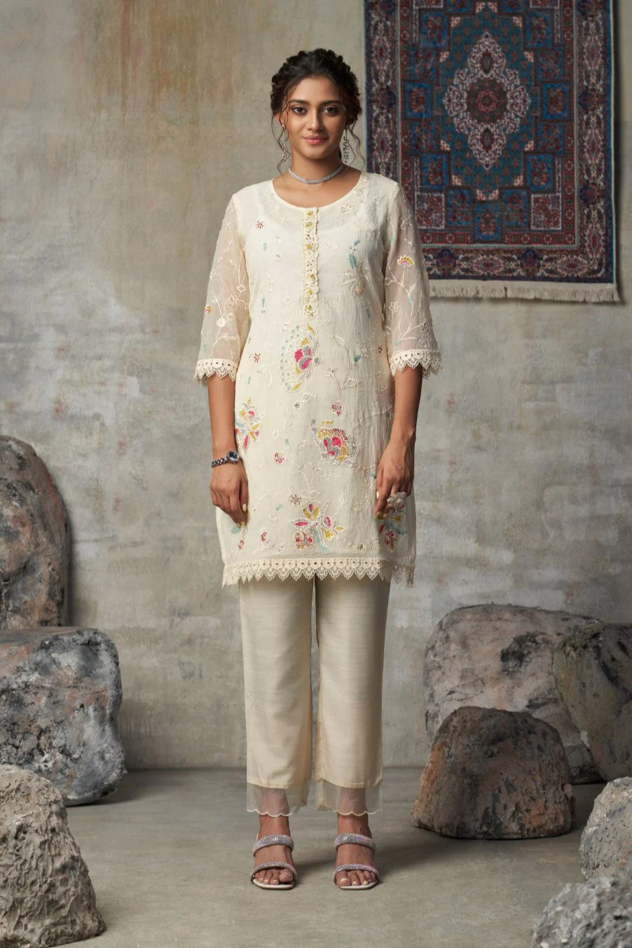 Anumeha daisy full work co-ord set - Image 8