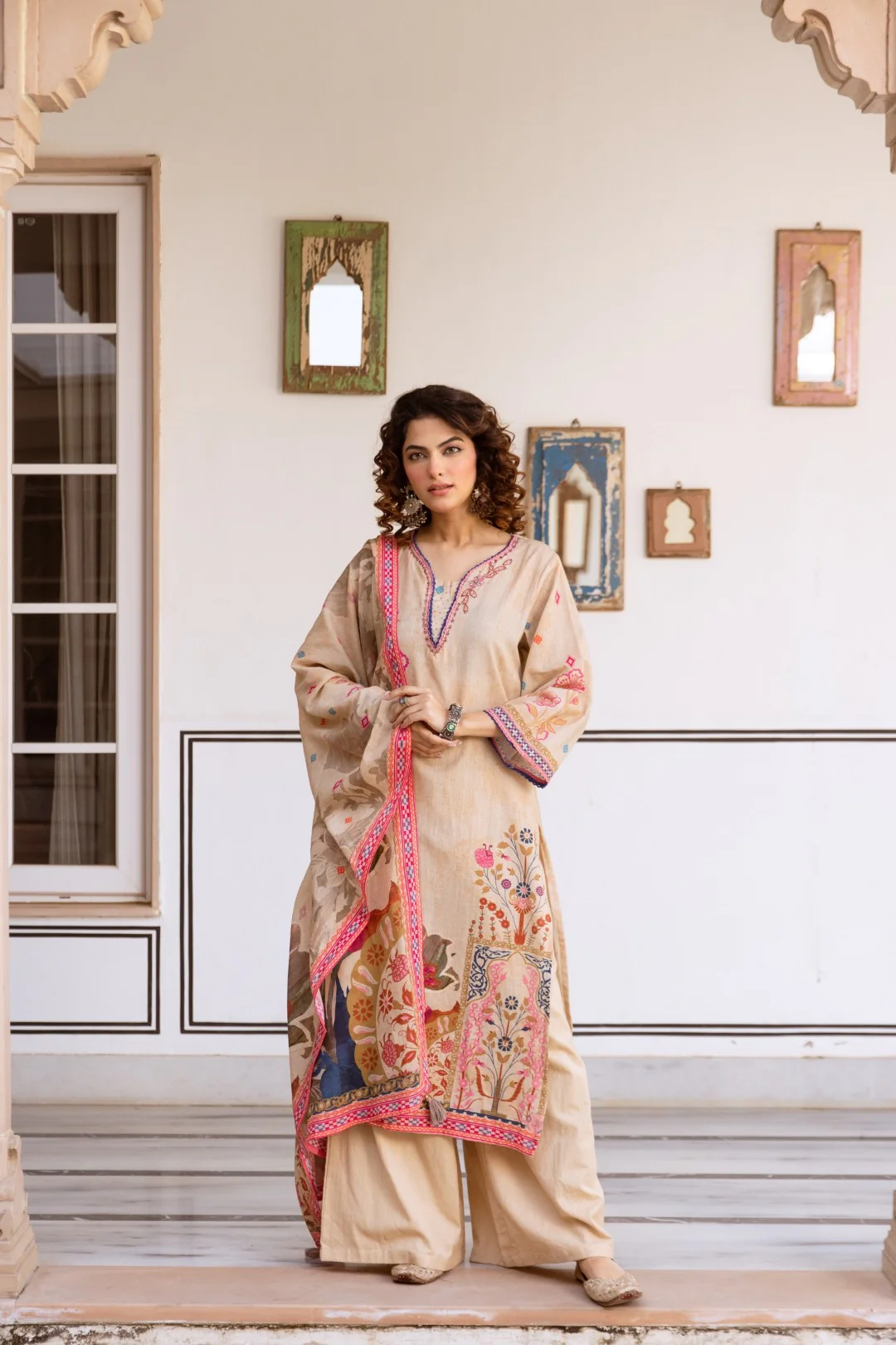 Karen Ivory cotton suit set - Image 6