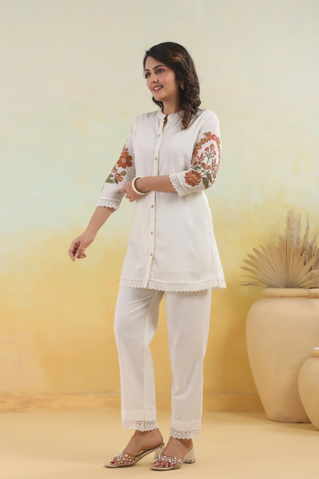 Hopipola Pearl Emnbroidery Cotton Co-ord Set - Image 8