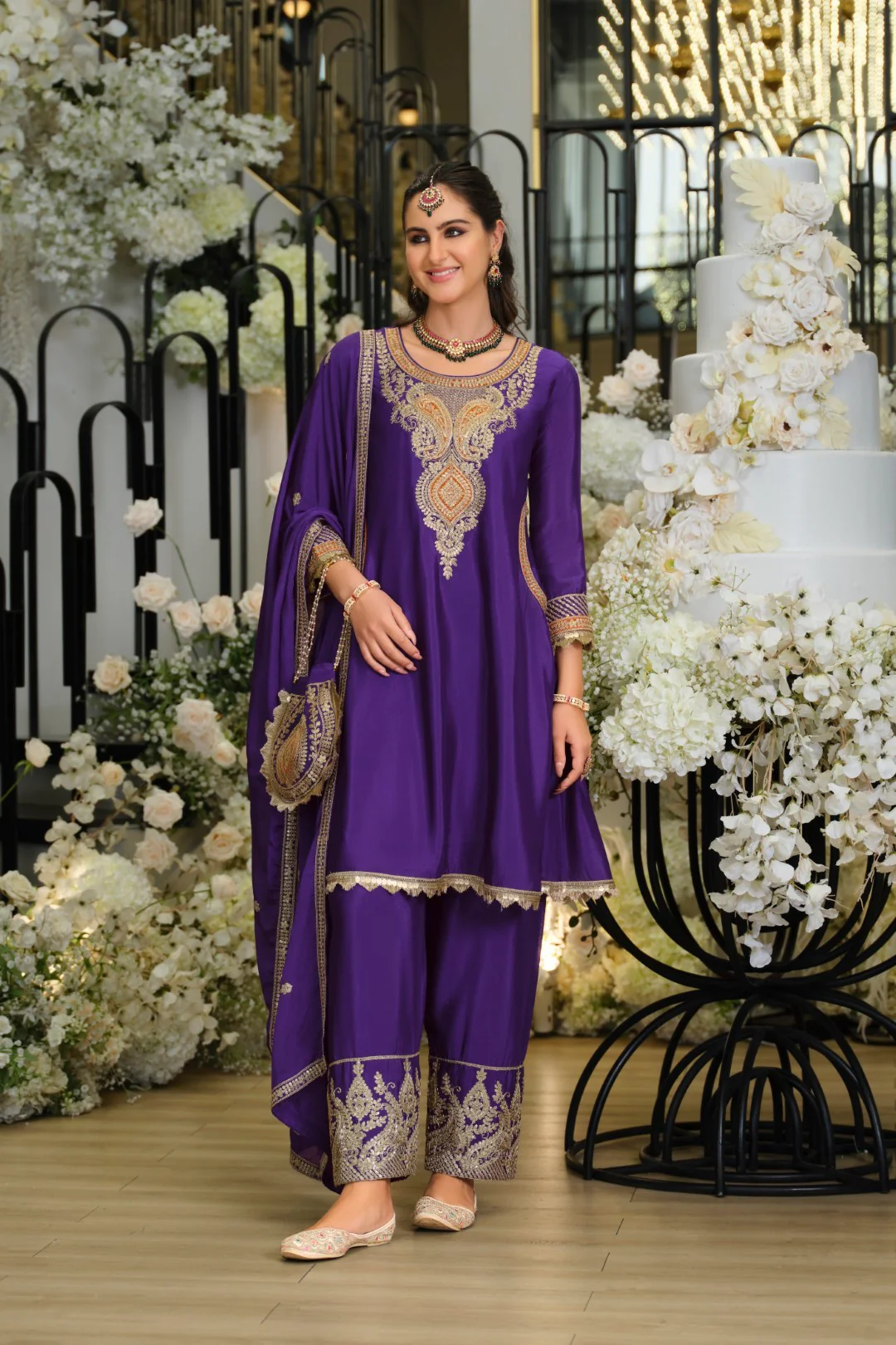 Areesa thistle full work heavy suit set - Image 4