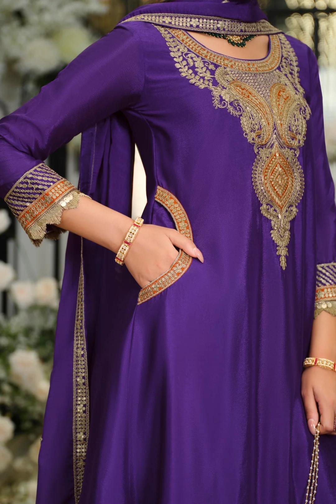 Areesa thistle full work heavy suit set - Image 8
