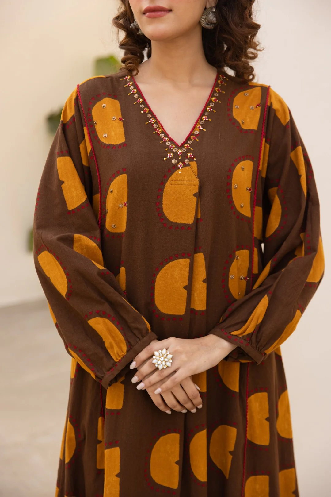 Karen Hazel Cotton Kurta Pant Set - Image 5