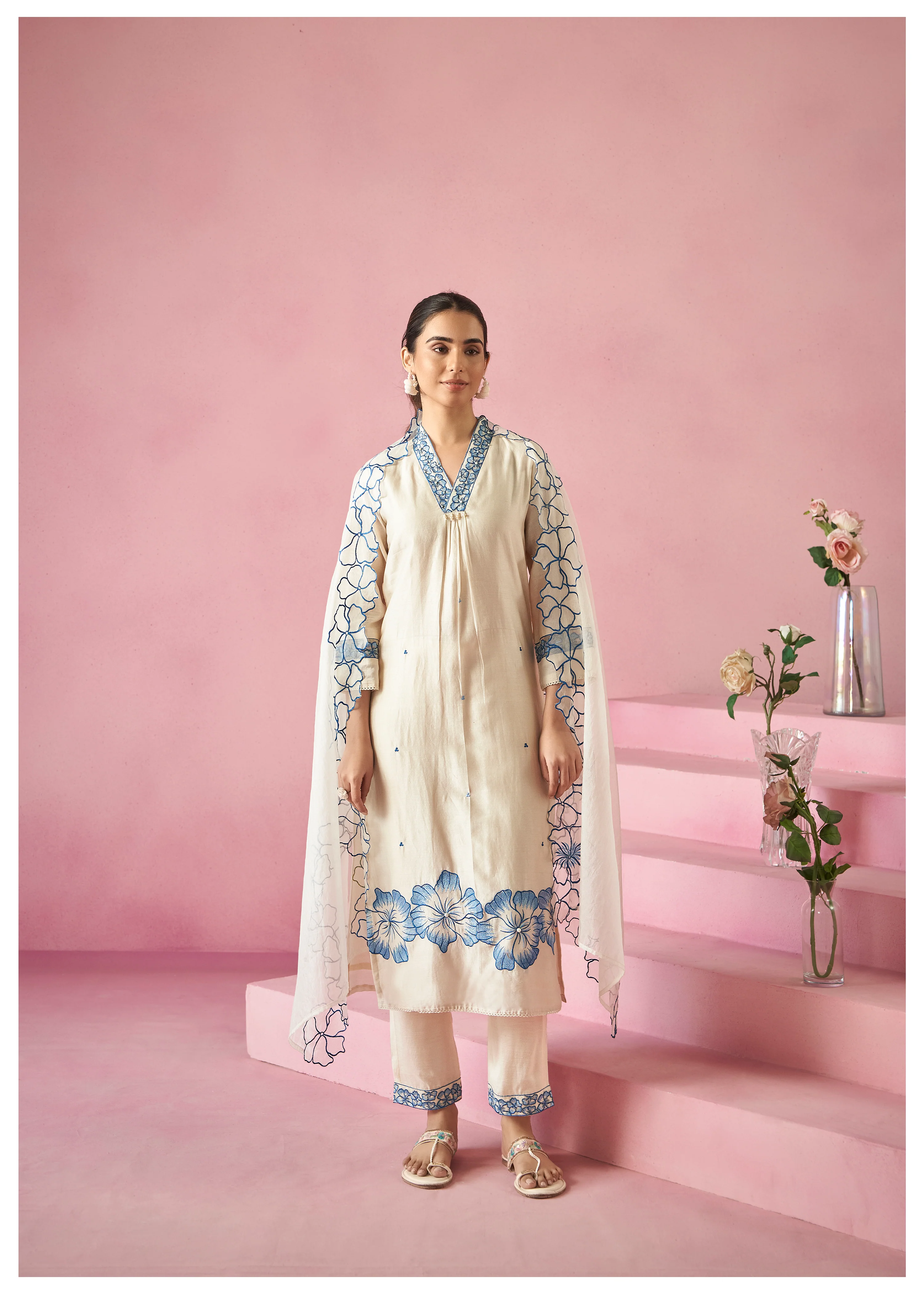 Nadira Frost Embroidered Lawn suit set - Image 3