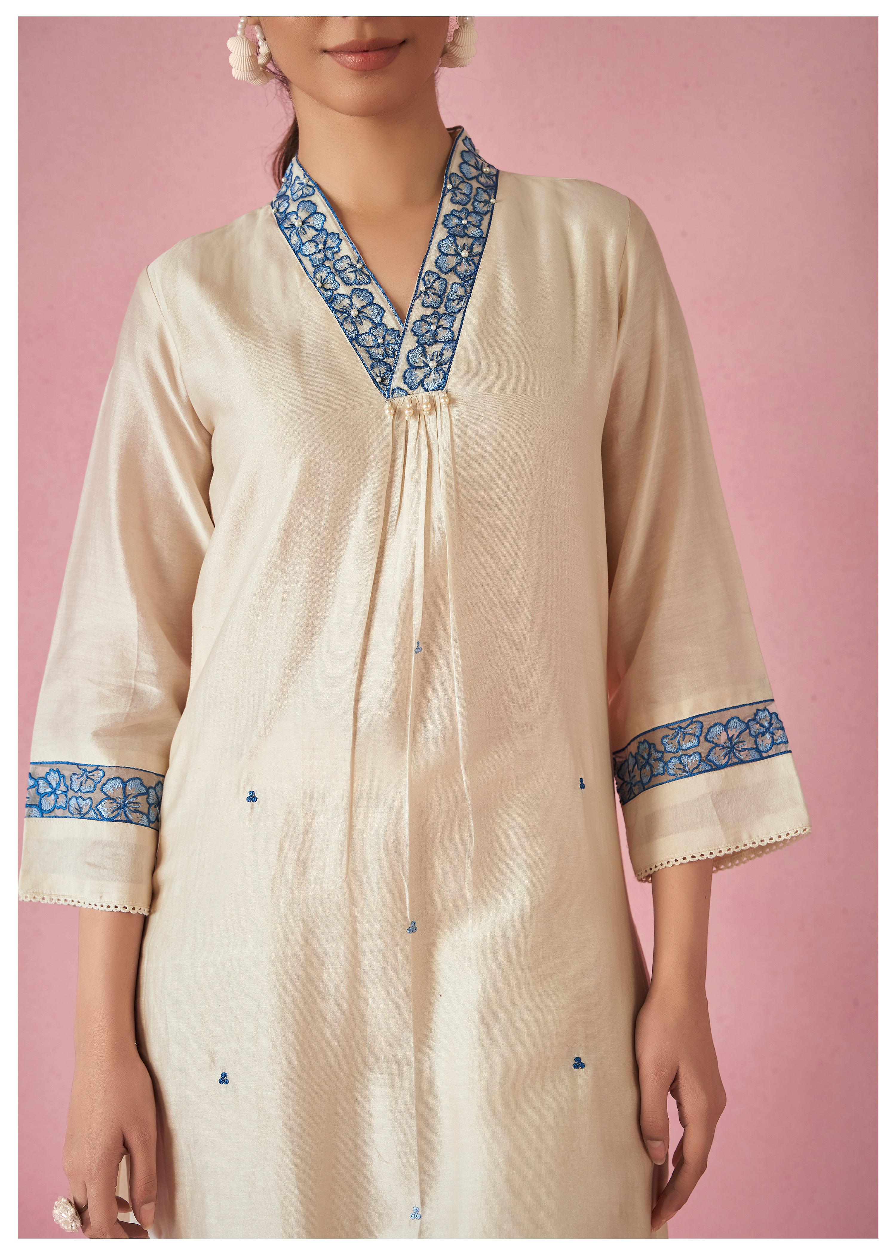 Nadira Frost Embroidered Lawn suit set - Image 4