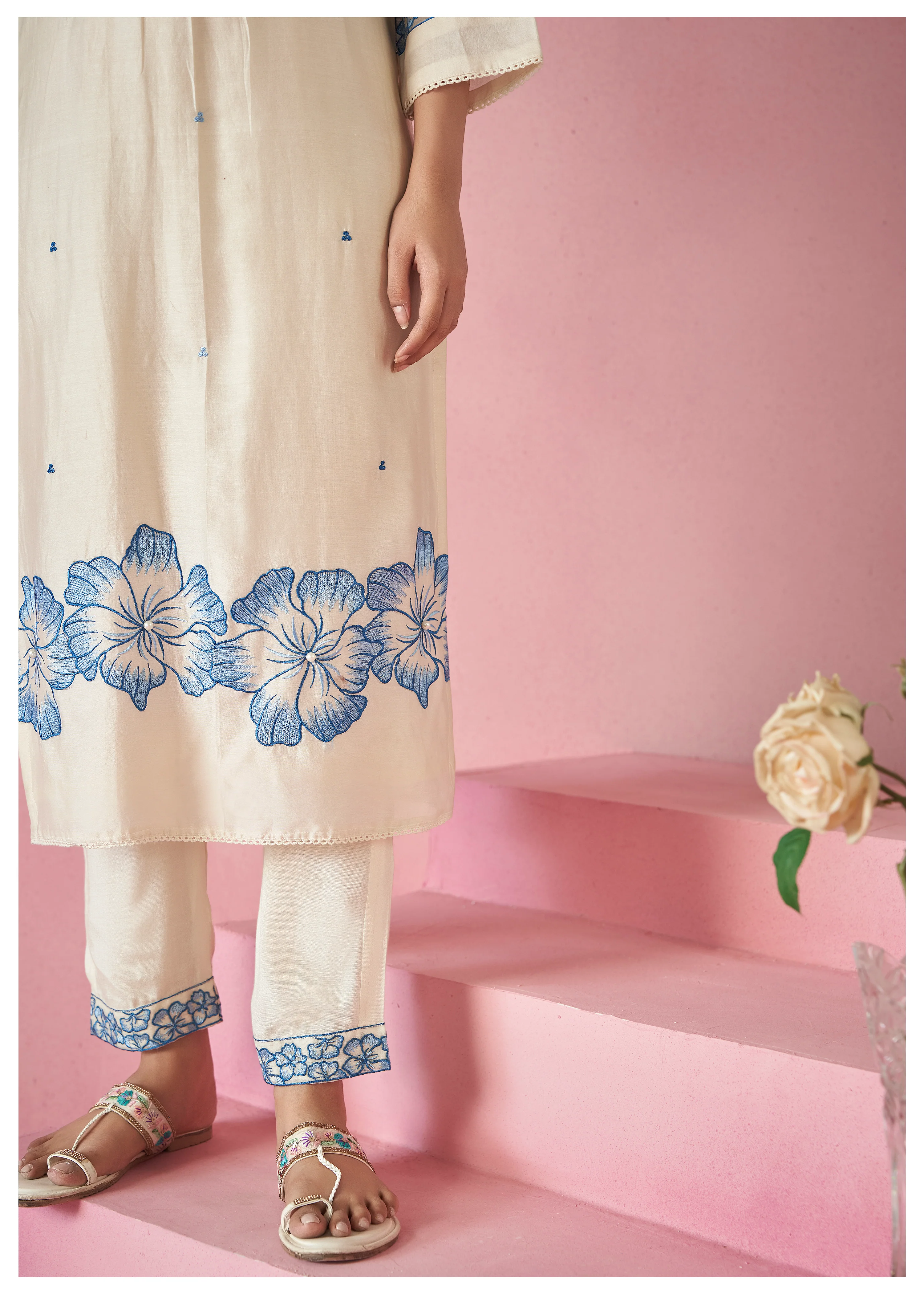 Nadira Frost Embroidered Lawn suit set - Image 5