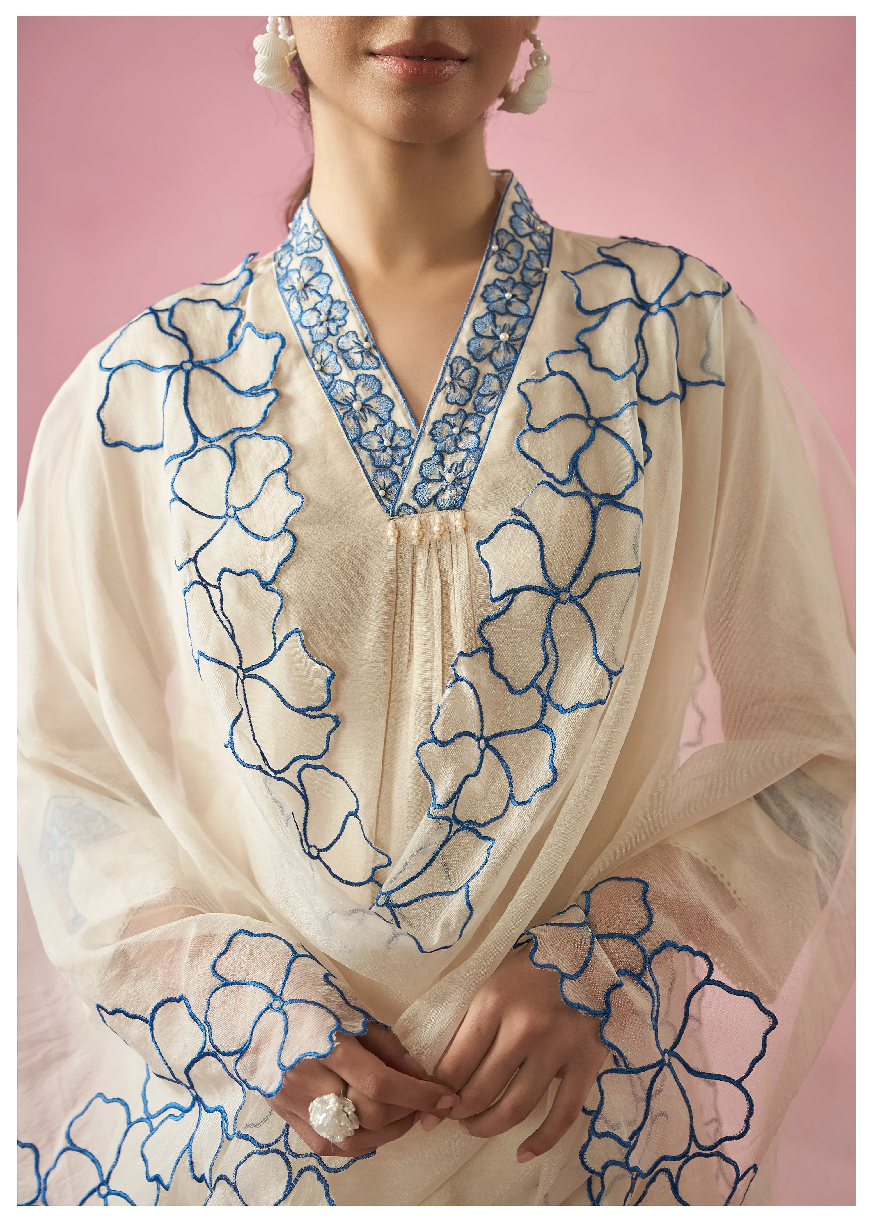 Nadira Frost Embroidered Lawn suit set - Image 6