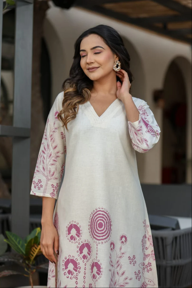 Vanya Plum Cotton co-ord Set - Image 2