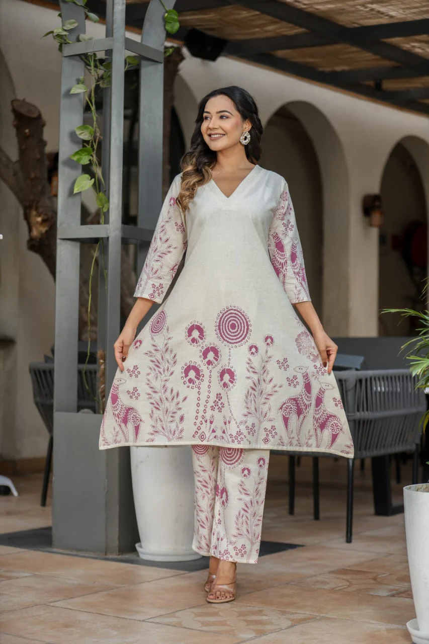 Vanya Plum Cotton co-ord Set - Image 5