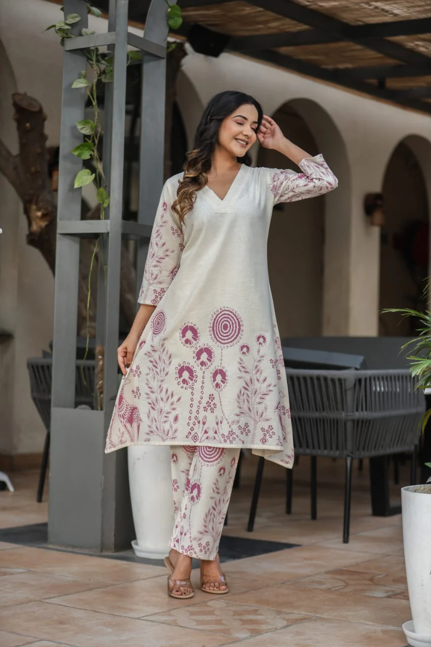 Vanya Plum Cotton co-ord Set - Image 6