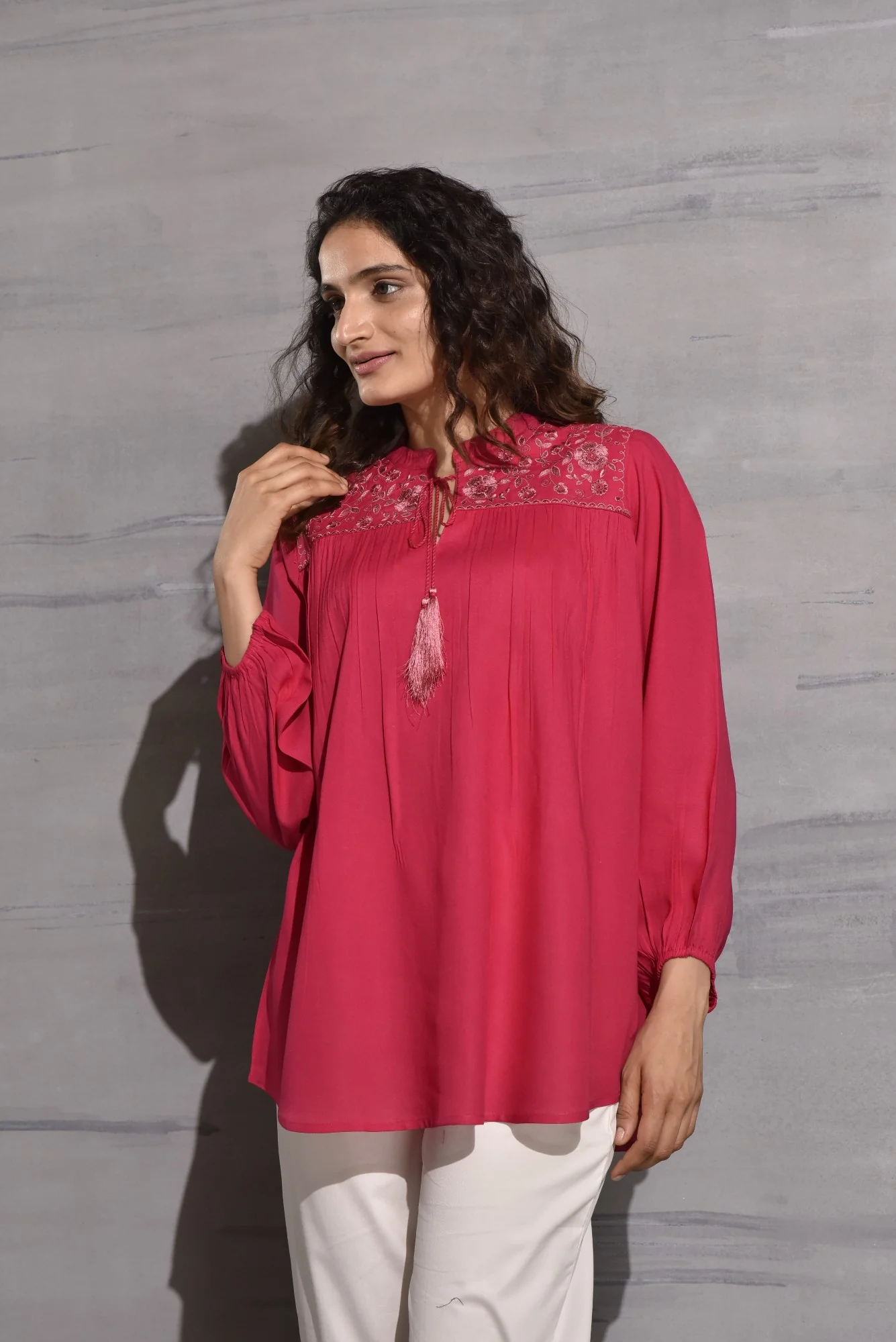 Hiya Candy Embroidered cotton Top - Image 3