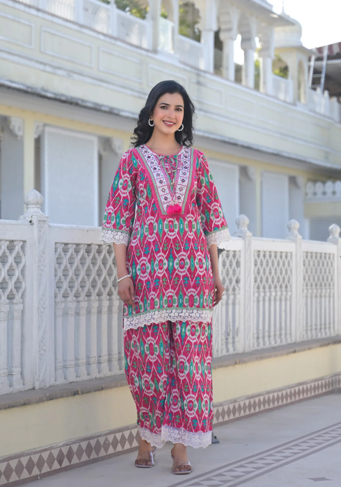 Aranya Lapis Ikat Pirnted Cotton Co-ord Set - Image 3