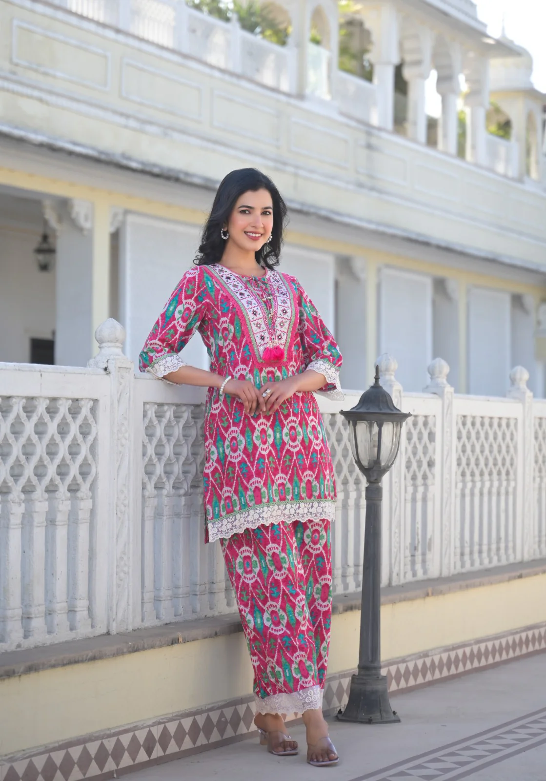 Aranya Lapis Ikat Pirnted Cotton Co-ord Set - Image 4