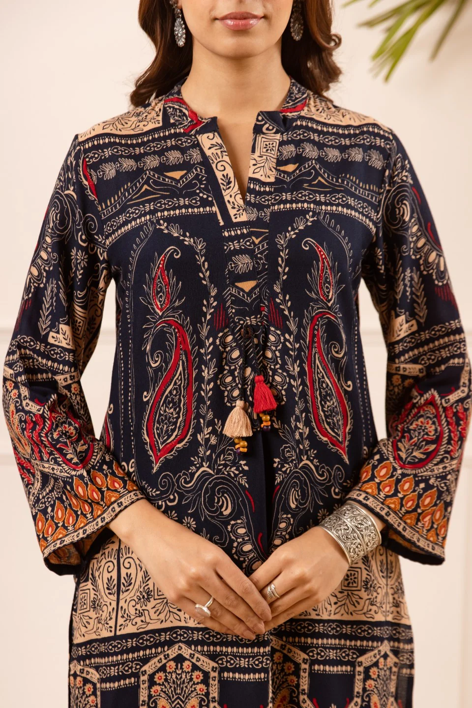 Karen stone printed cotton co-ord set - Image 4