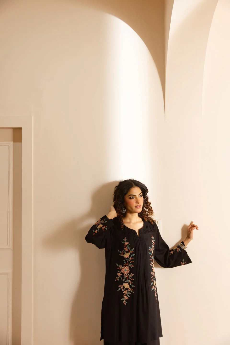 Karen soot embroidery cotton co-ord set - Image 7