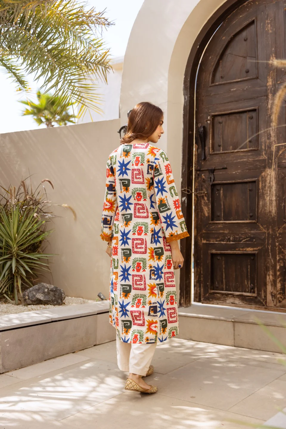 Karen Artsy cotton kurta pant set - Image 3