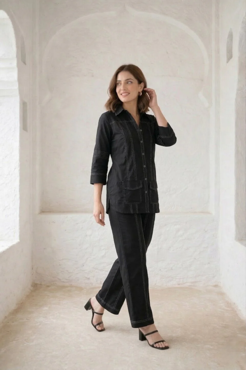 Ridhika onyx cotton co-ord set - Image 4