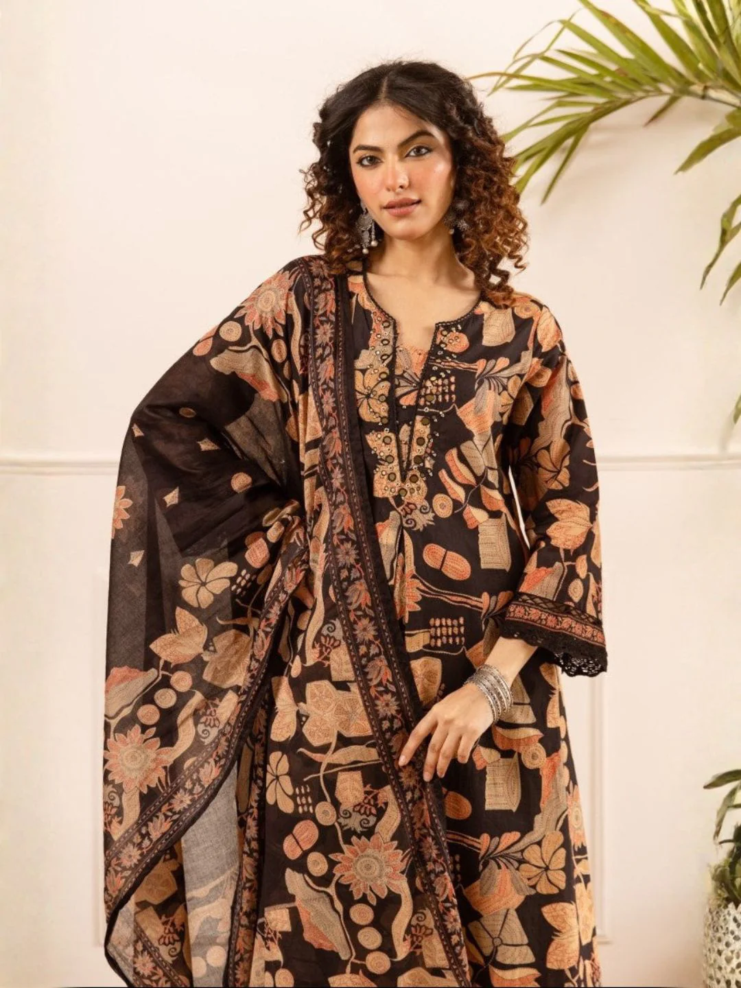 Karen oslo printed cotton suit set - Image 2