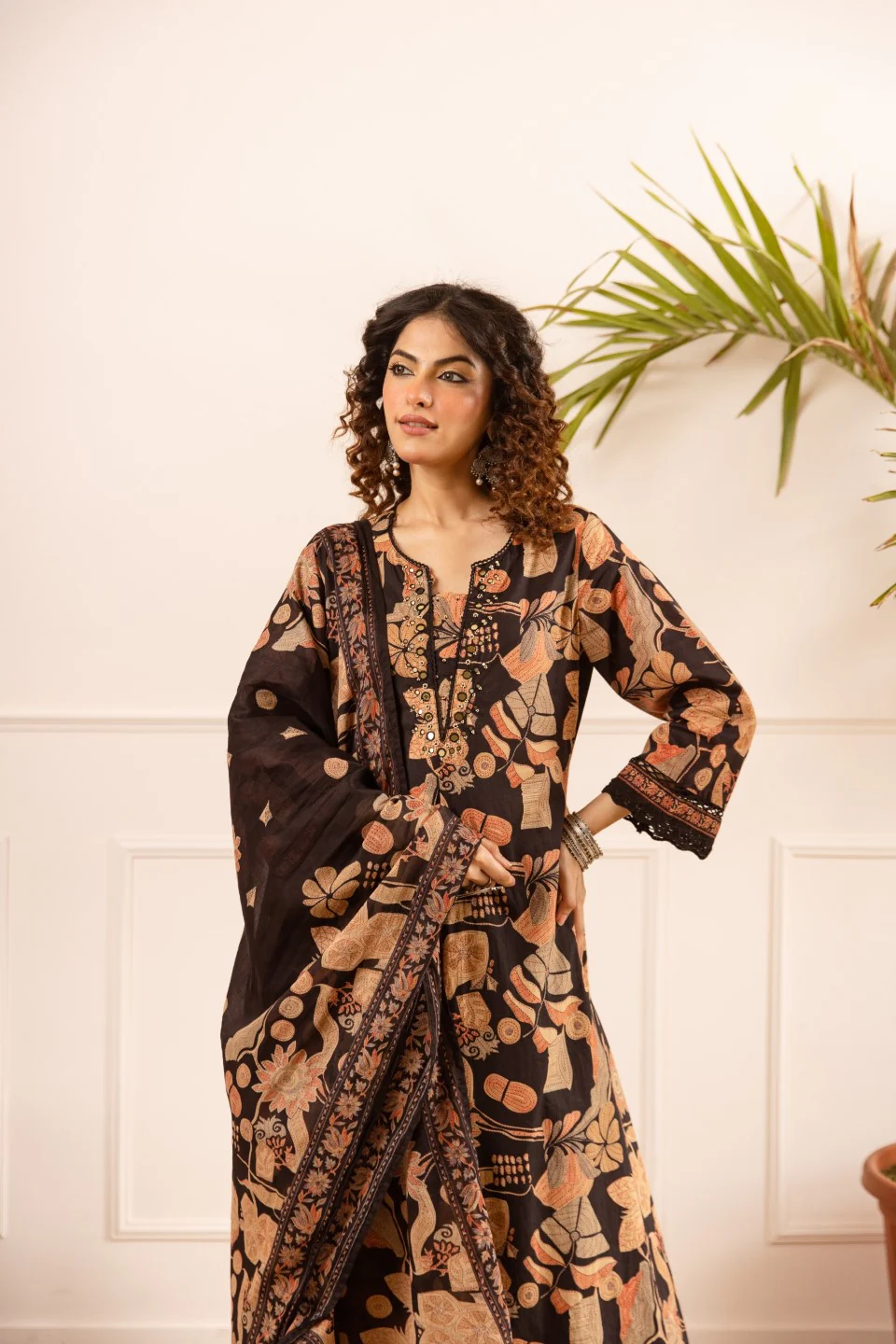 Karen oslo printed cotton suit set - Image 5