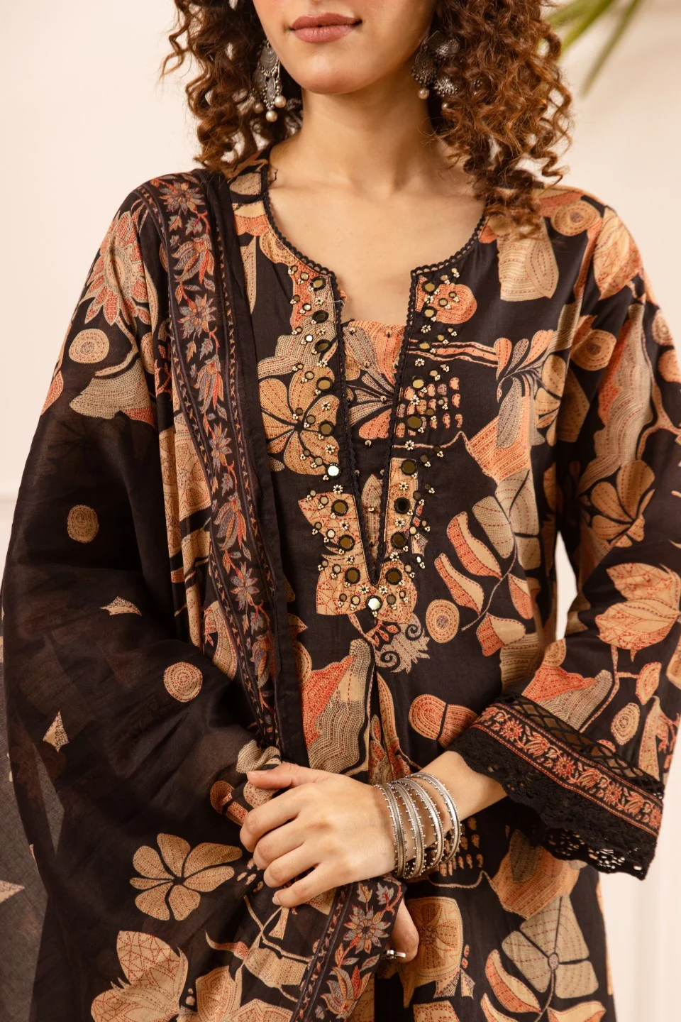 Karen oslo printed cotton suit set - Image 6