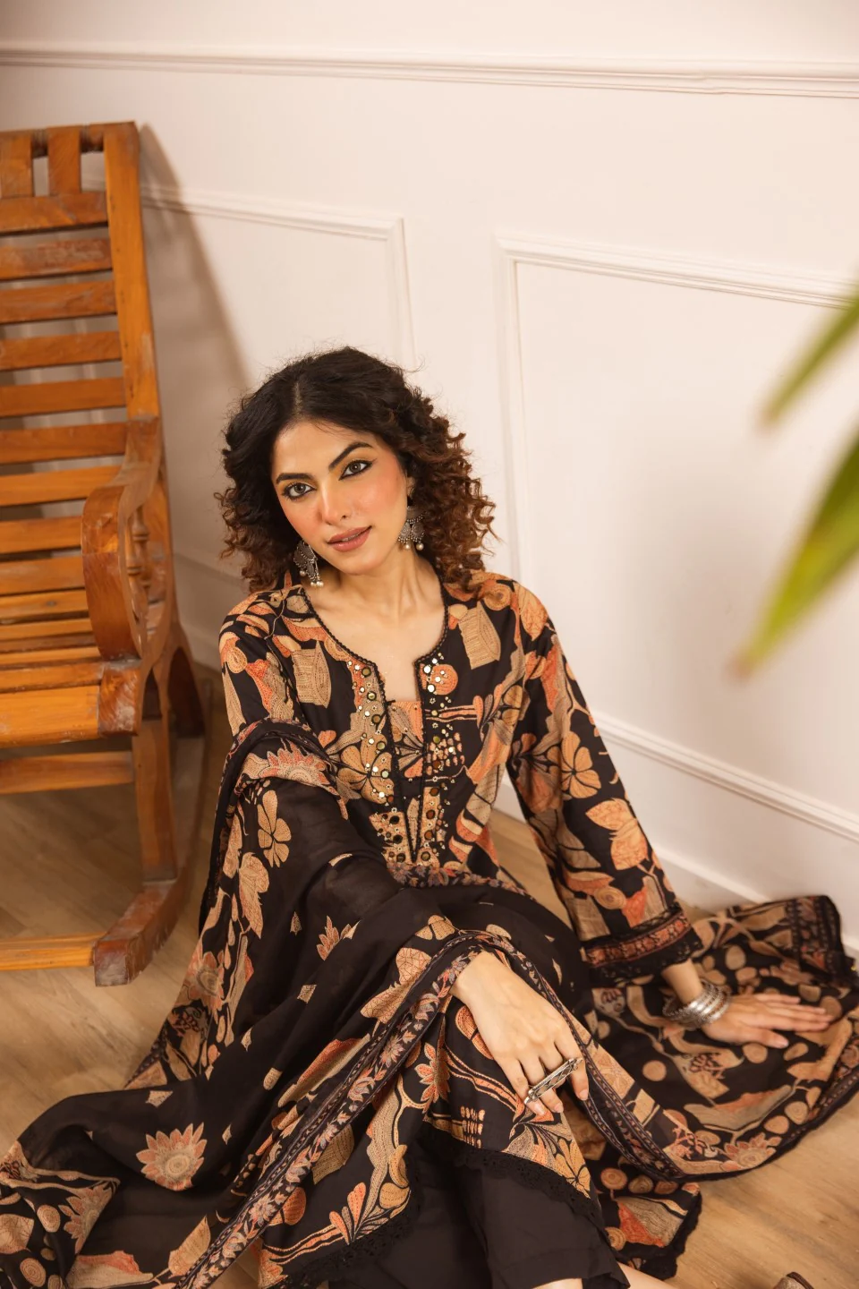 Karen oslo printed cotton suit set - Image 9