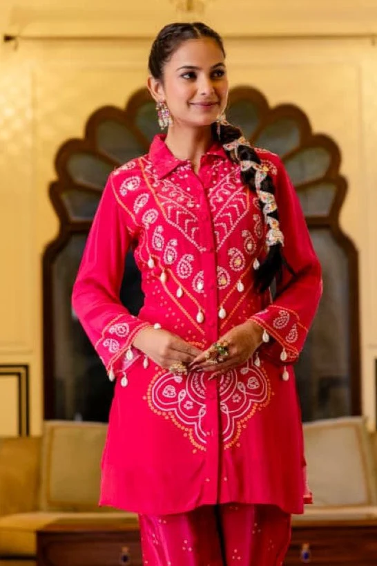 Samiha Rouge Premium Co-ord Set - Image 2