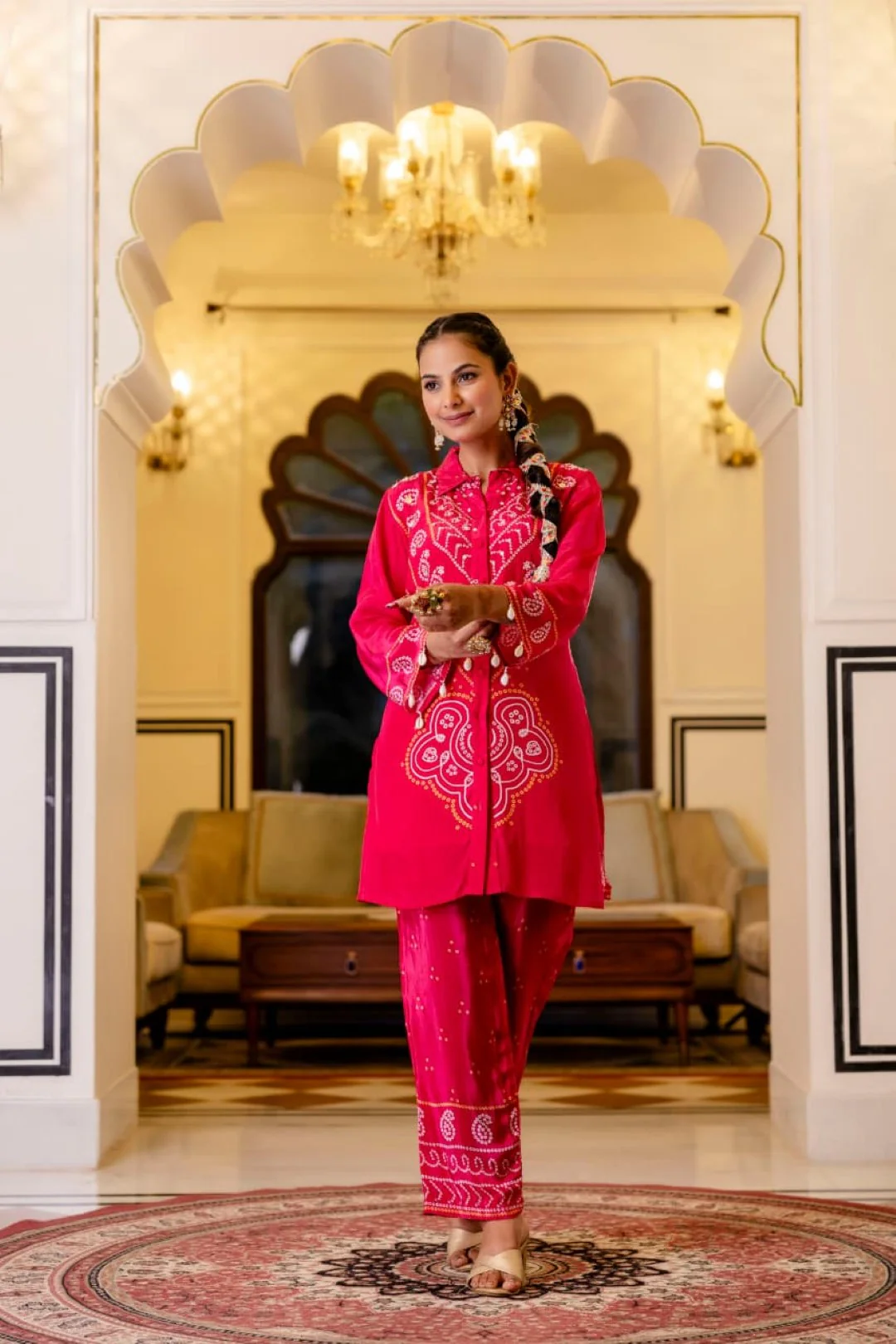 Samiha Rouge Premium Co-ord Set - Image 4