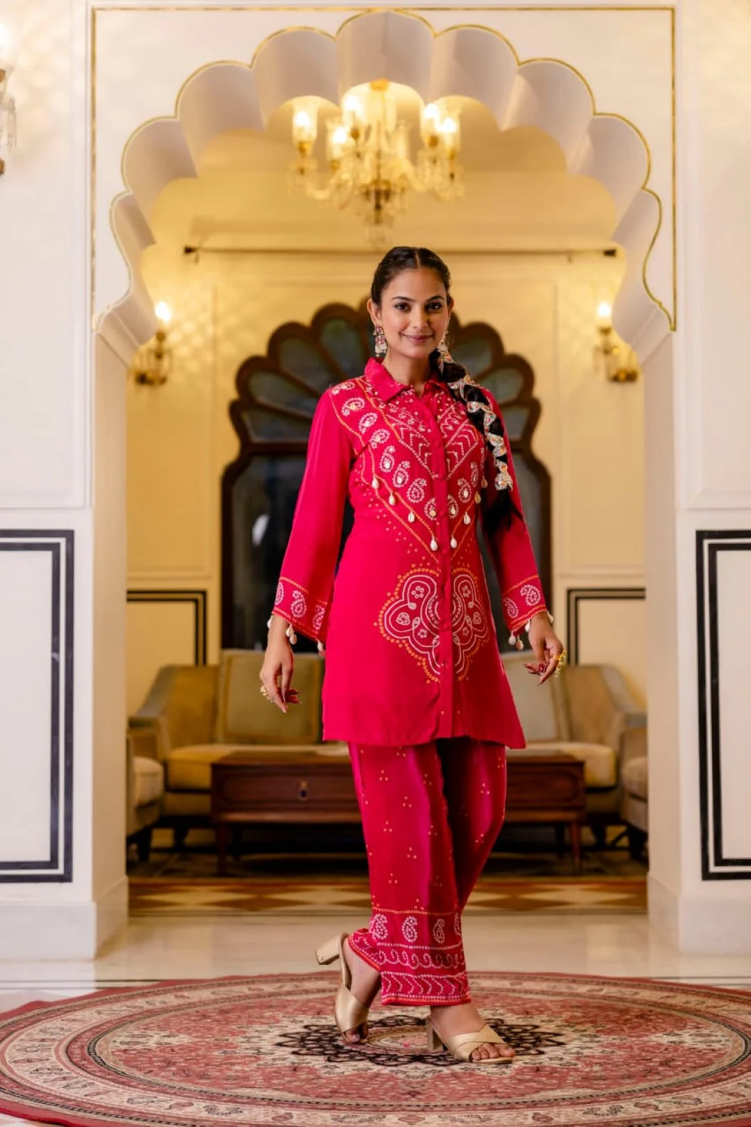 Samiha Rouge Premium Co-ord Set - Image 5