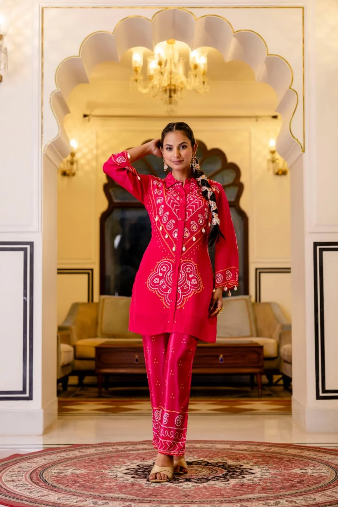 Samiha Rouge Premium Co-ord Set - Image 6