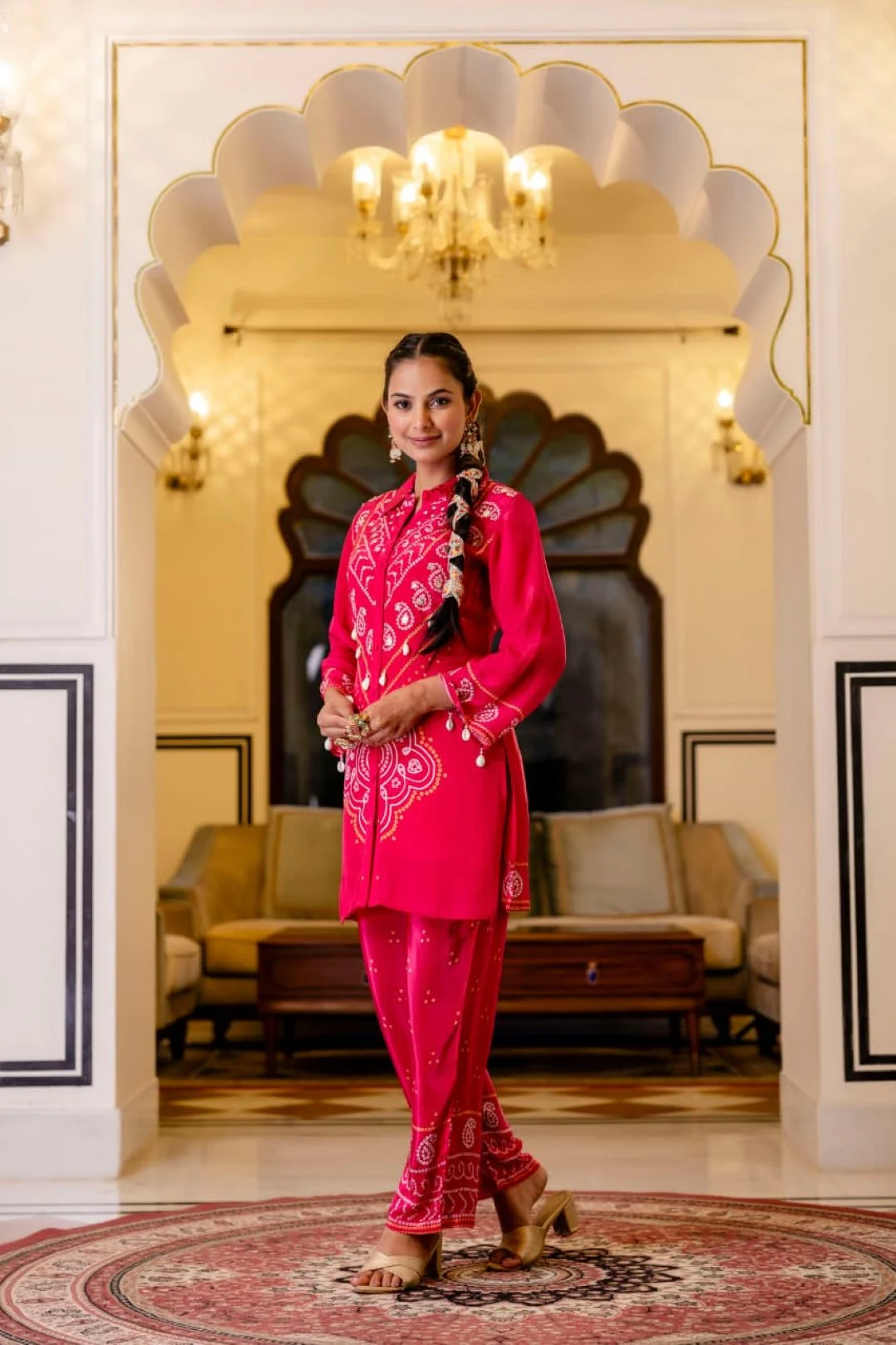 Samiha Rouge Premium Co-ord Set - Image 7