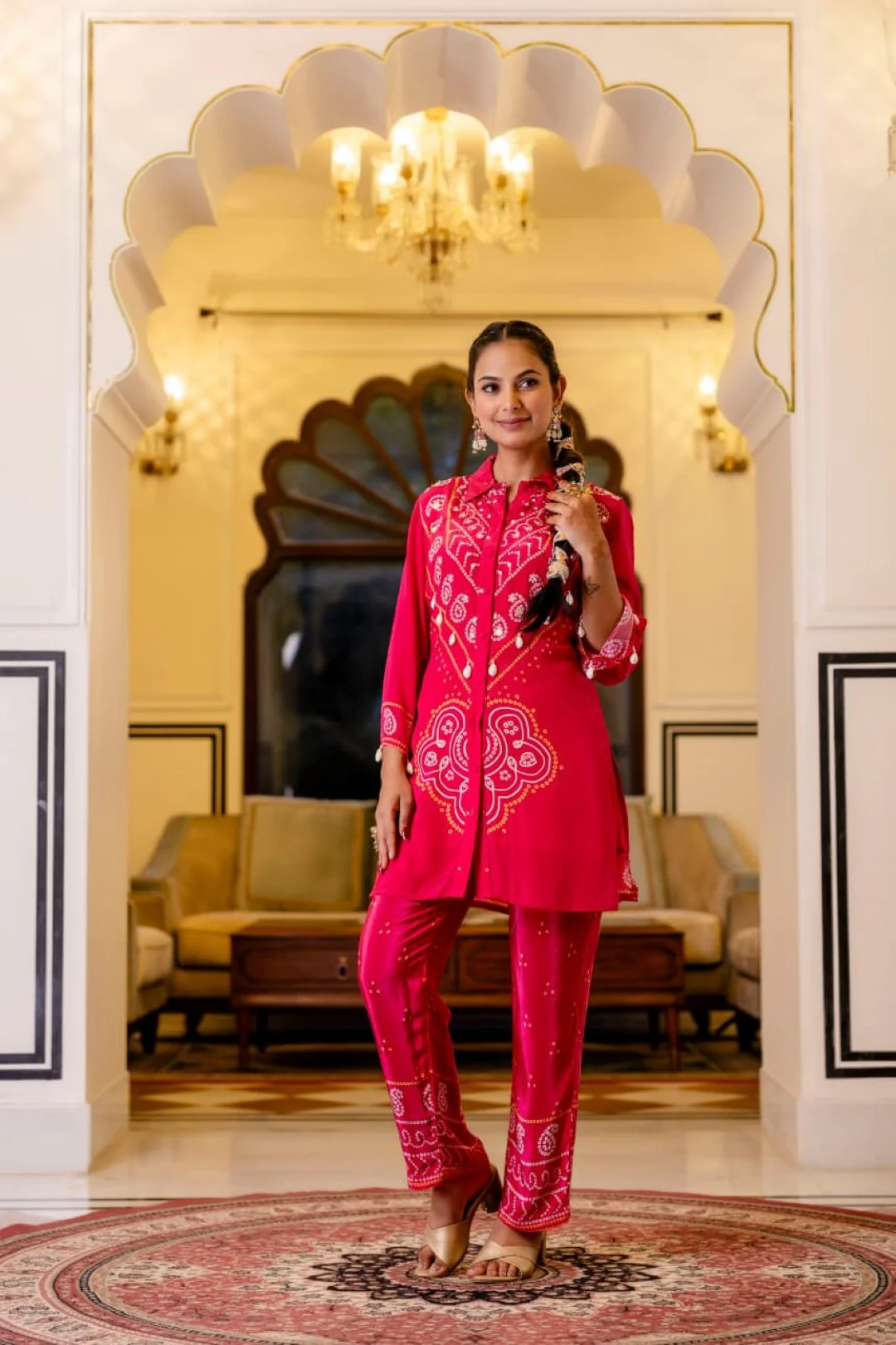 Samiha Rouge Premium Co-ord Set - Image 8